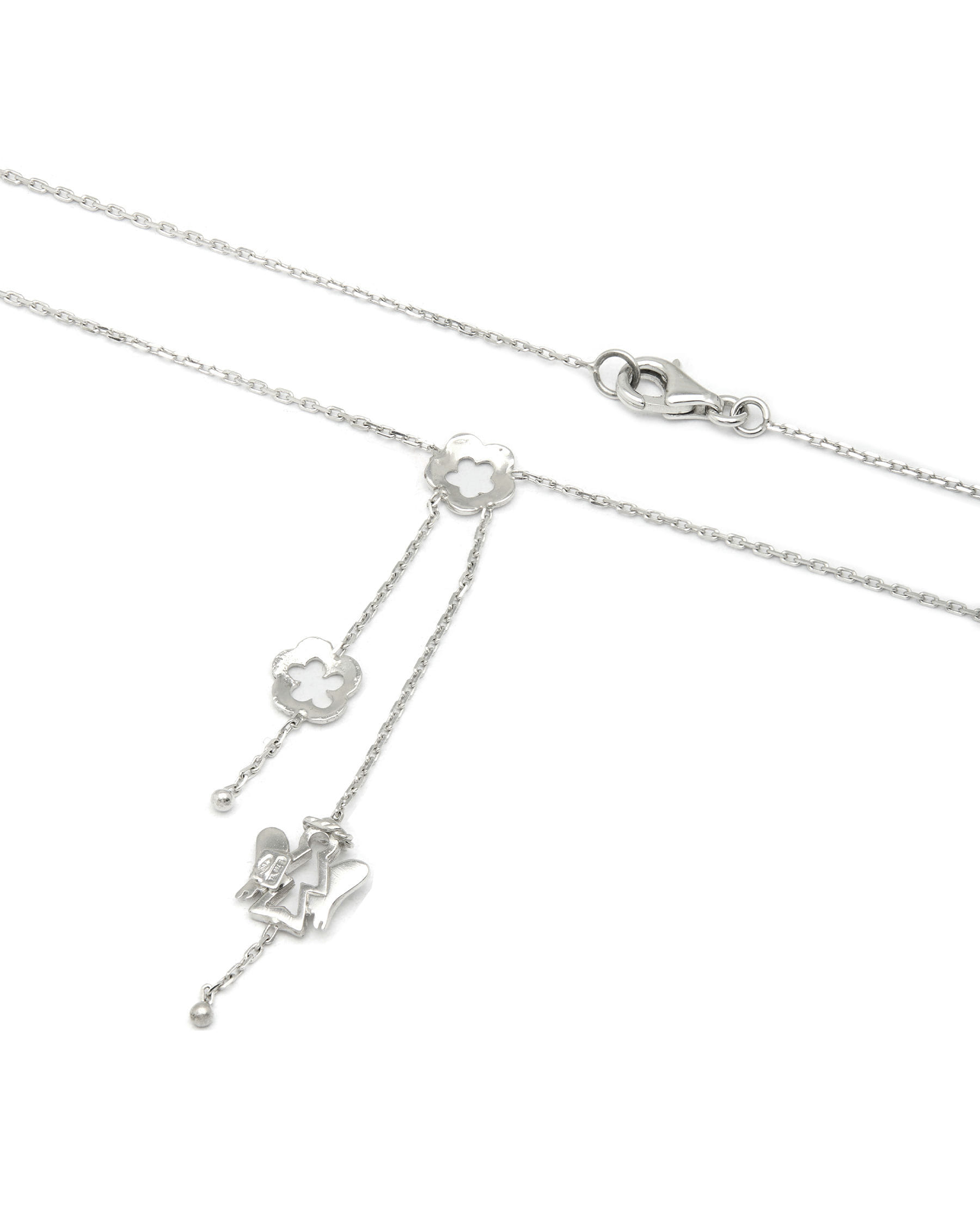 collana oro bianco con angioletto (2)