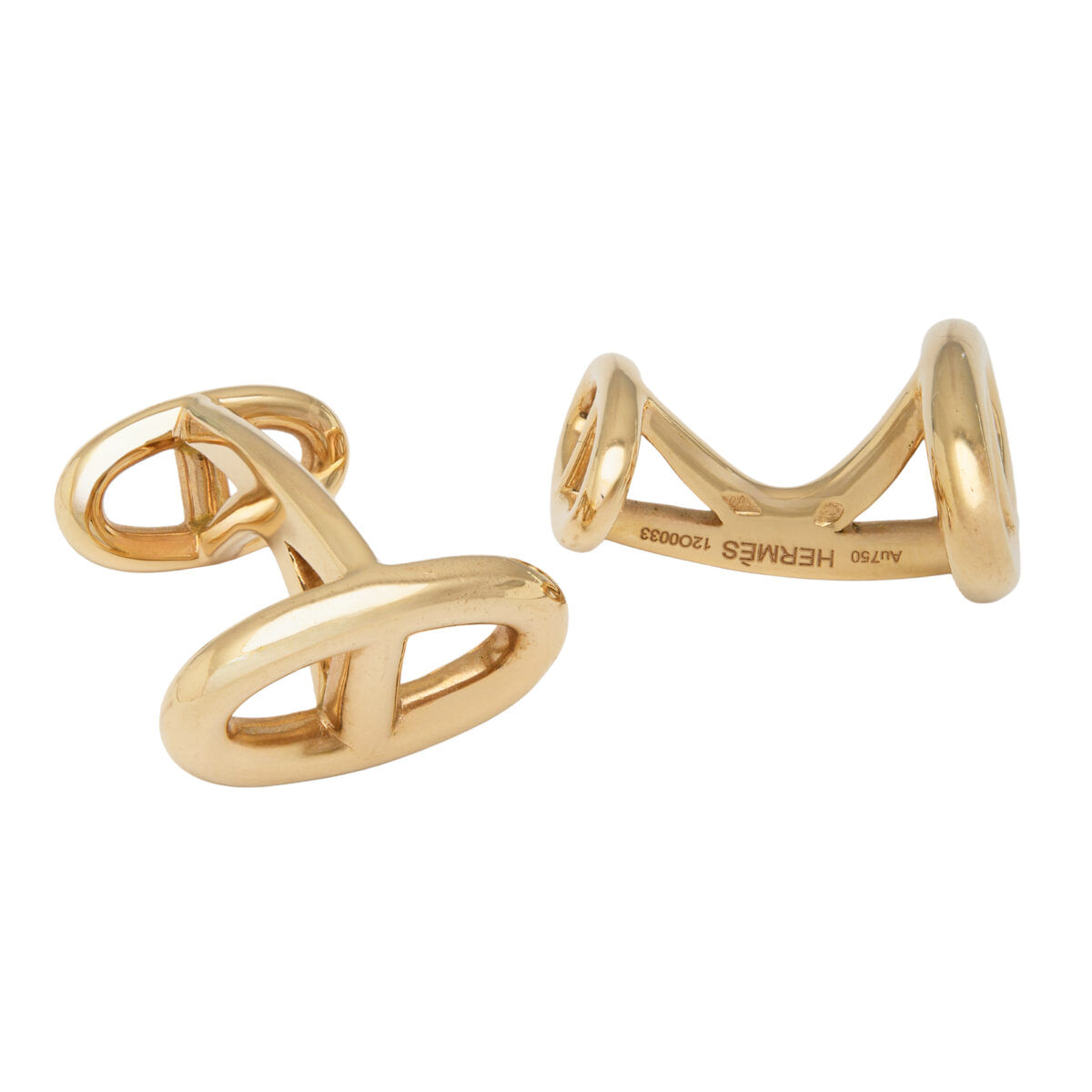 Gemelli hermes chaine d'ancre in oro rosa 18 kt-1