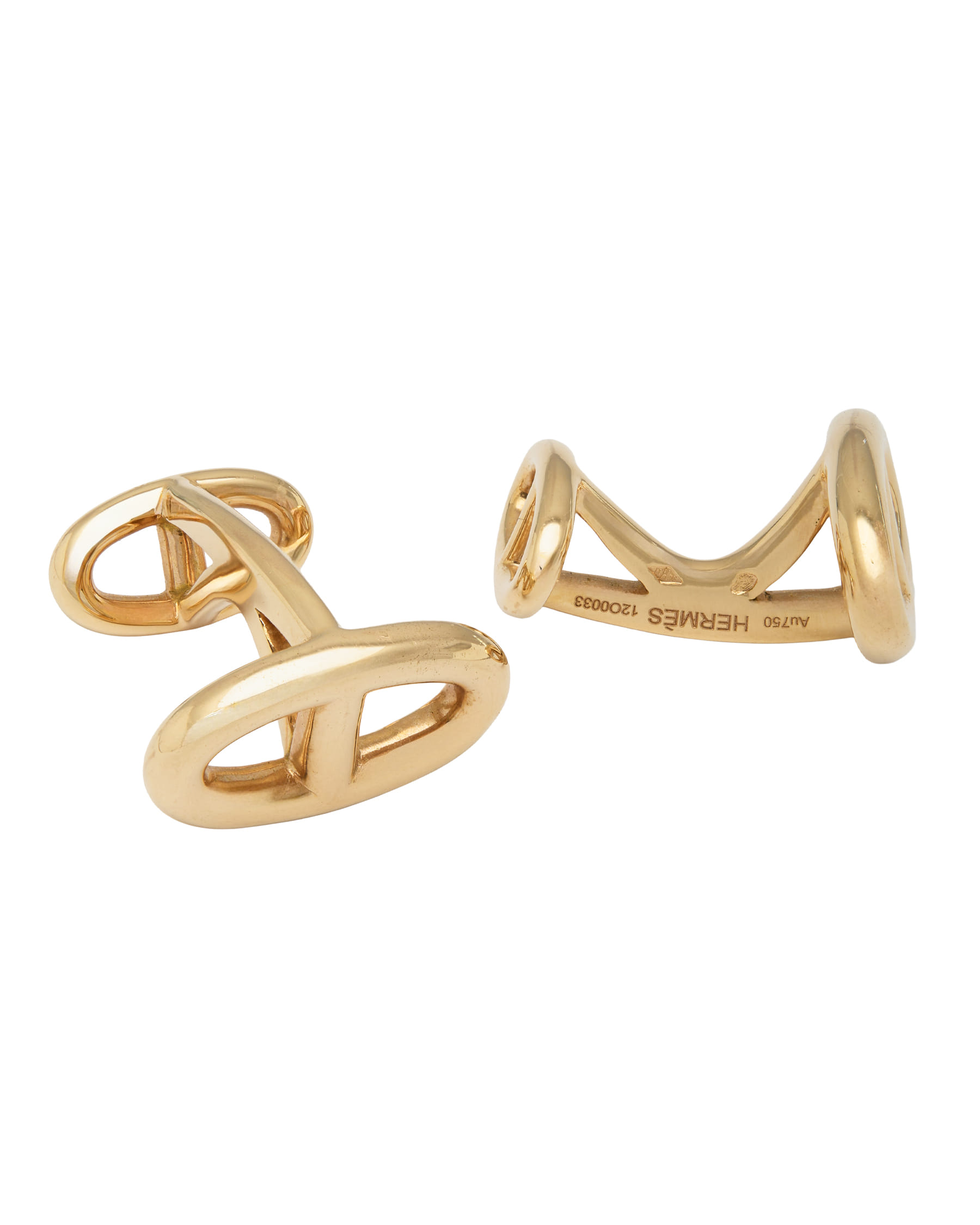 Gemelli hermes chaine d'ancre in oro rosa 18 kt-1
