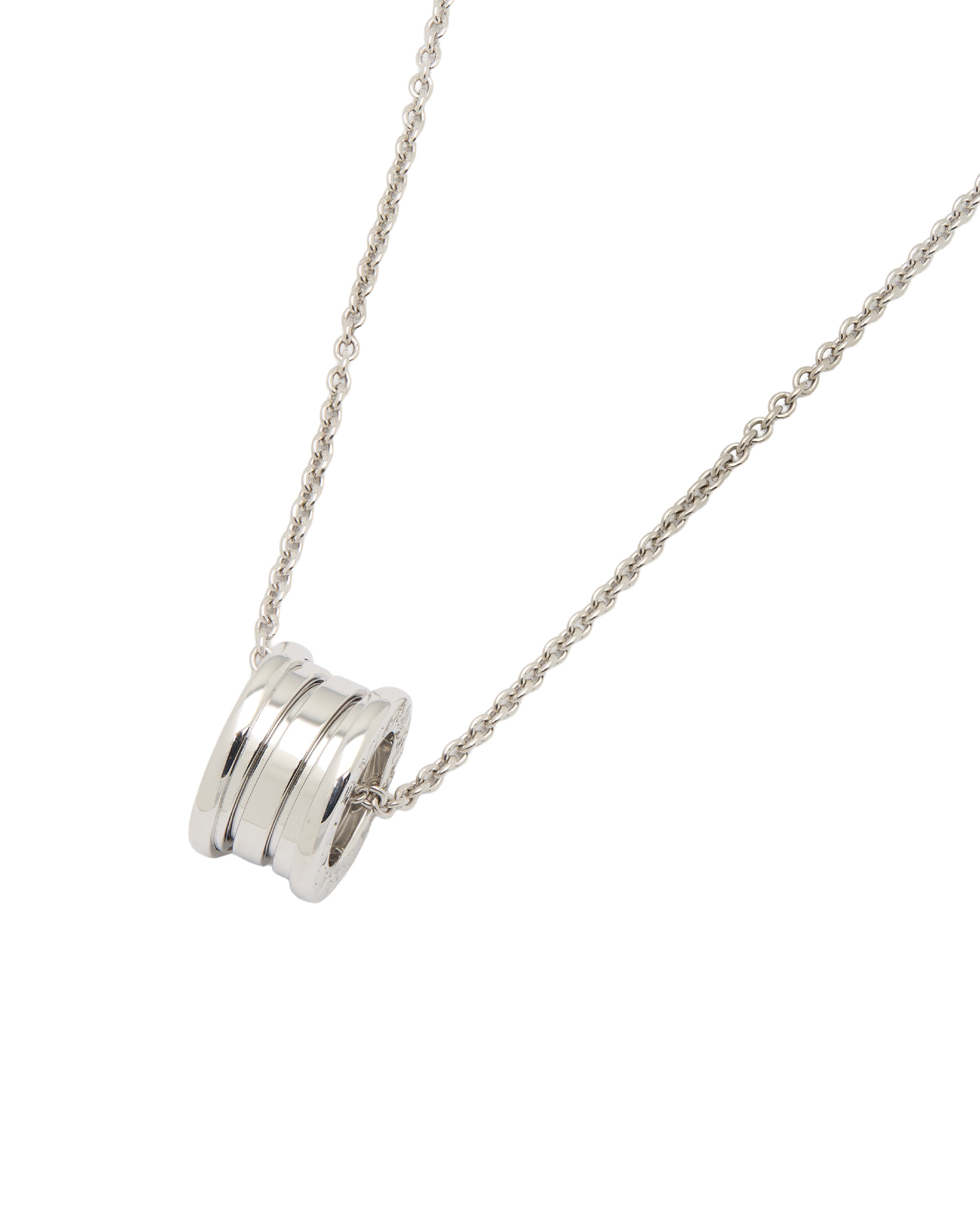 Collana bulgari bzero1 con pendente oro bianco 18kt-1
