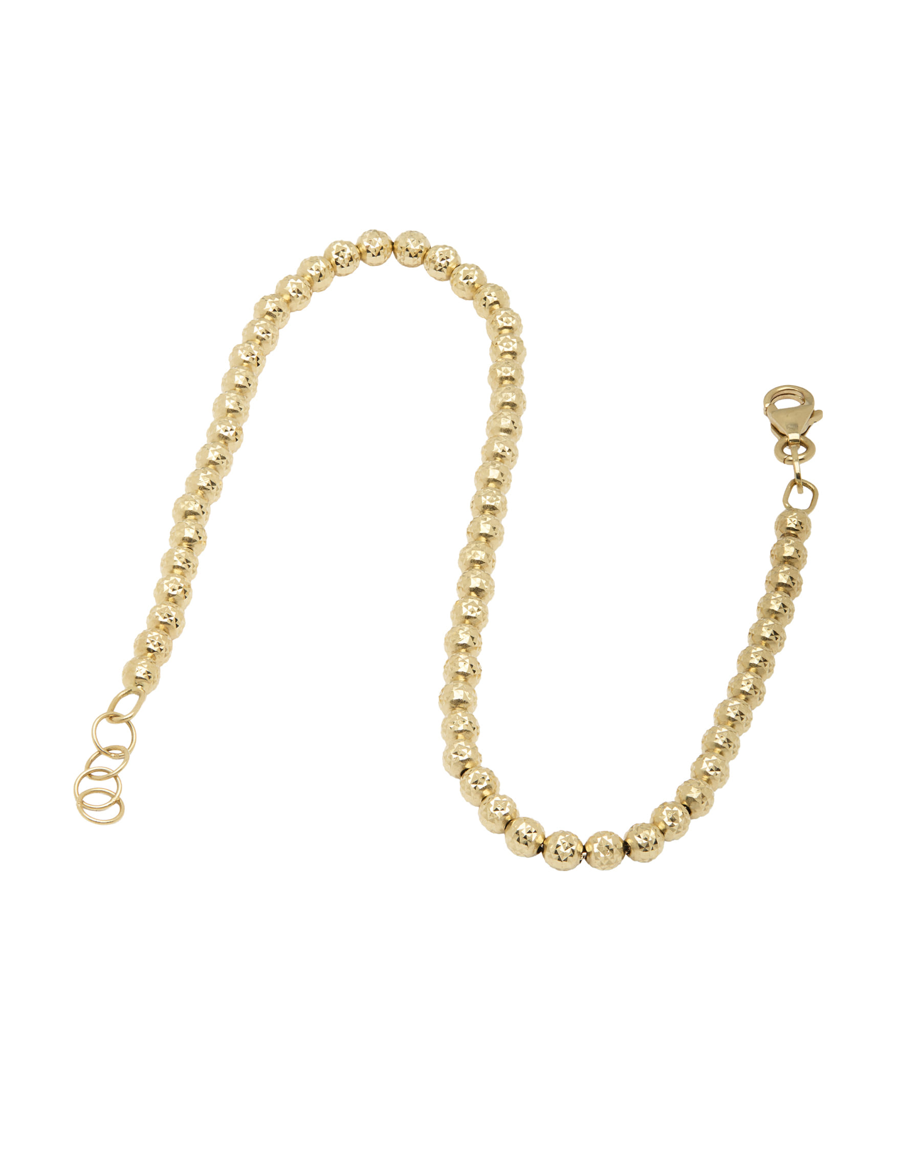 Bracciale oro giallo con palline brillantate oro 18 kt-2