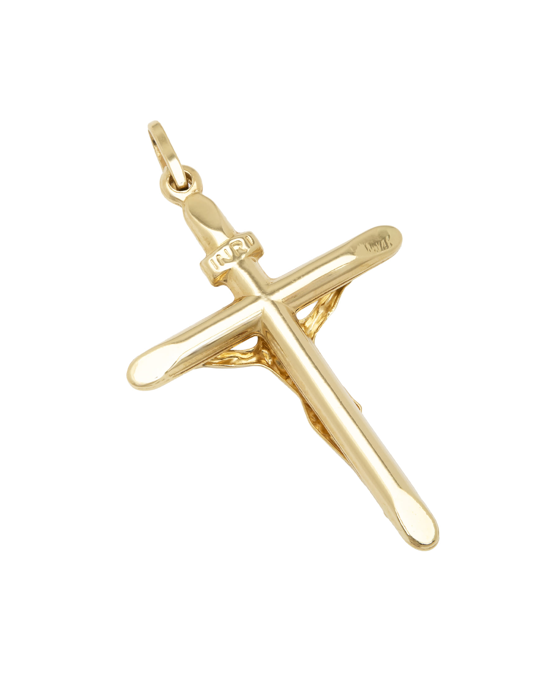 Ciondolo crocifisso in oro giallo 18 kt-2