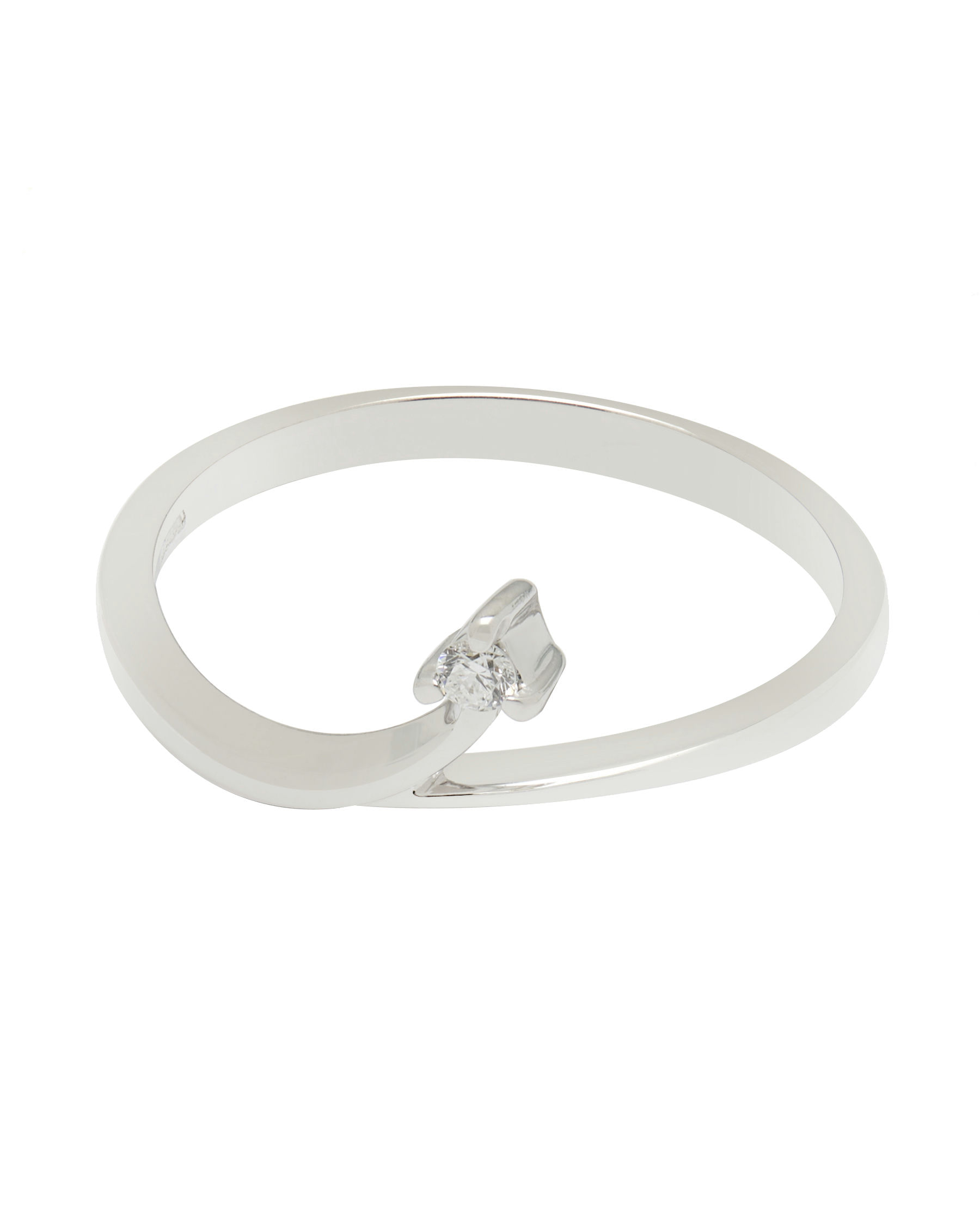 anello in oro bianco con diamante 0,03 ct (1)