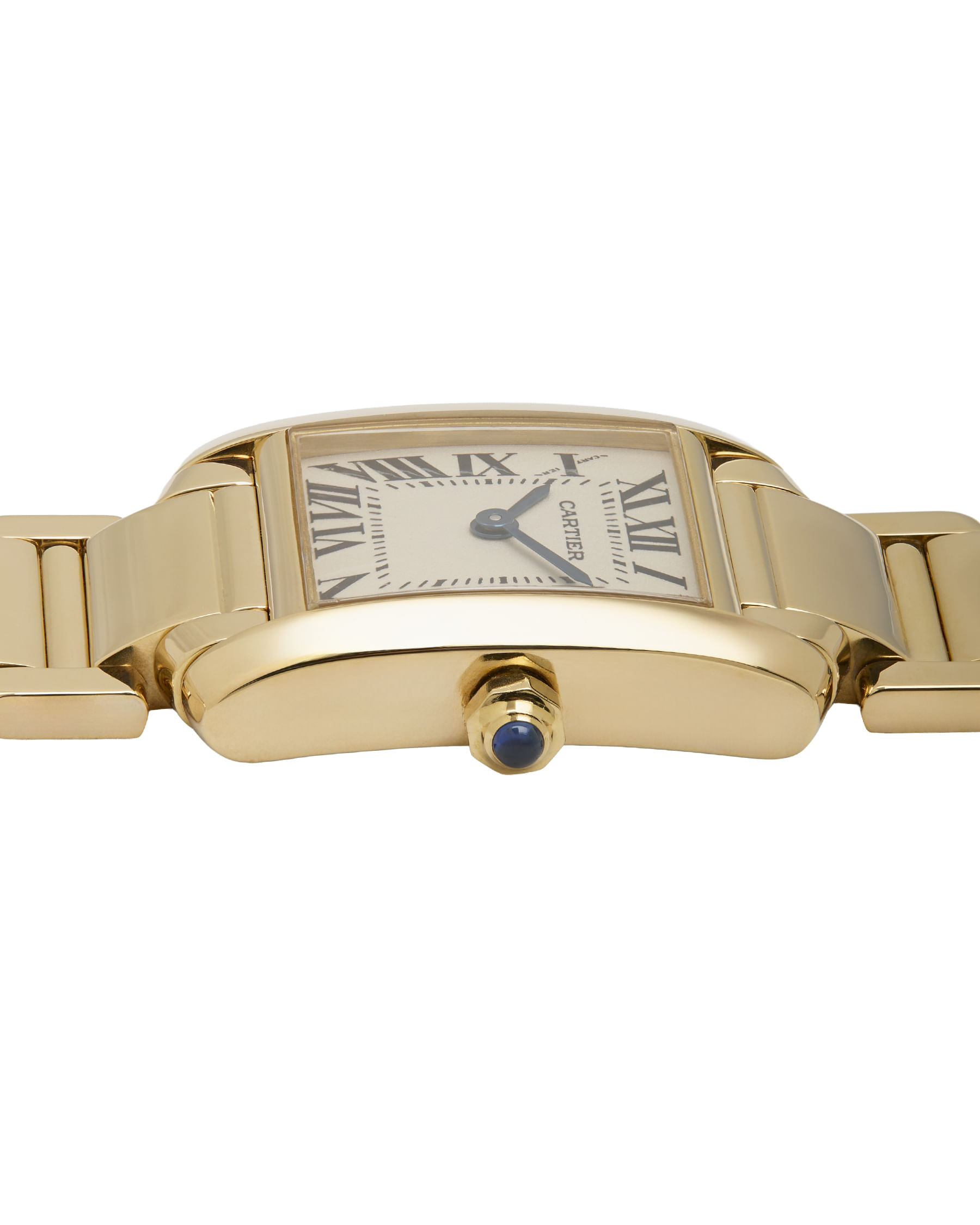 Cartier tank francaise yellow gold 18 kt ref 2385-4