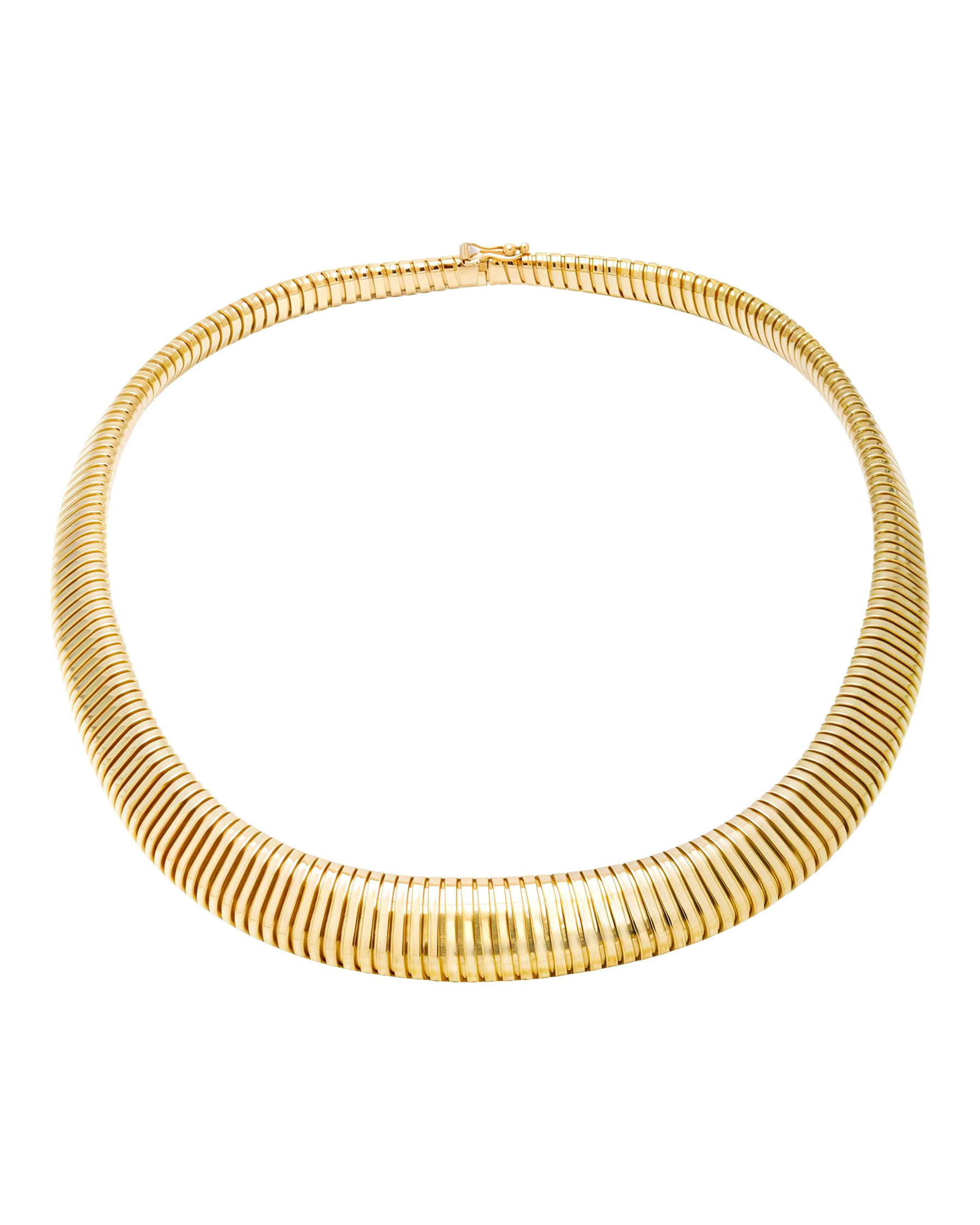 Girocollo maglia tubogas in oro giallo-1