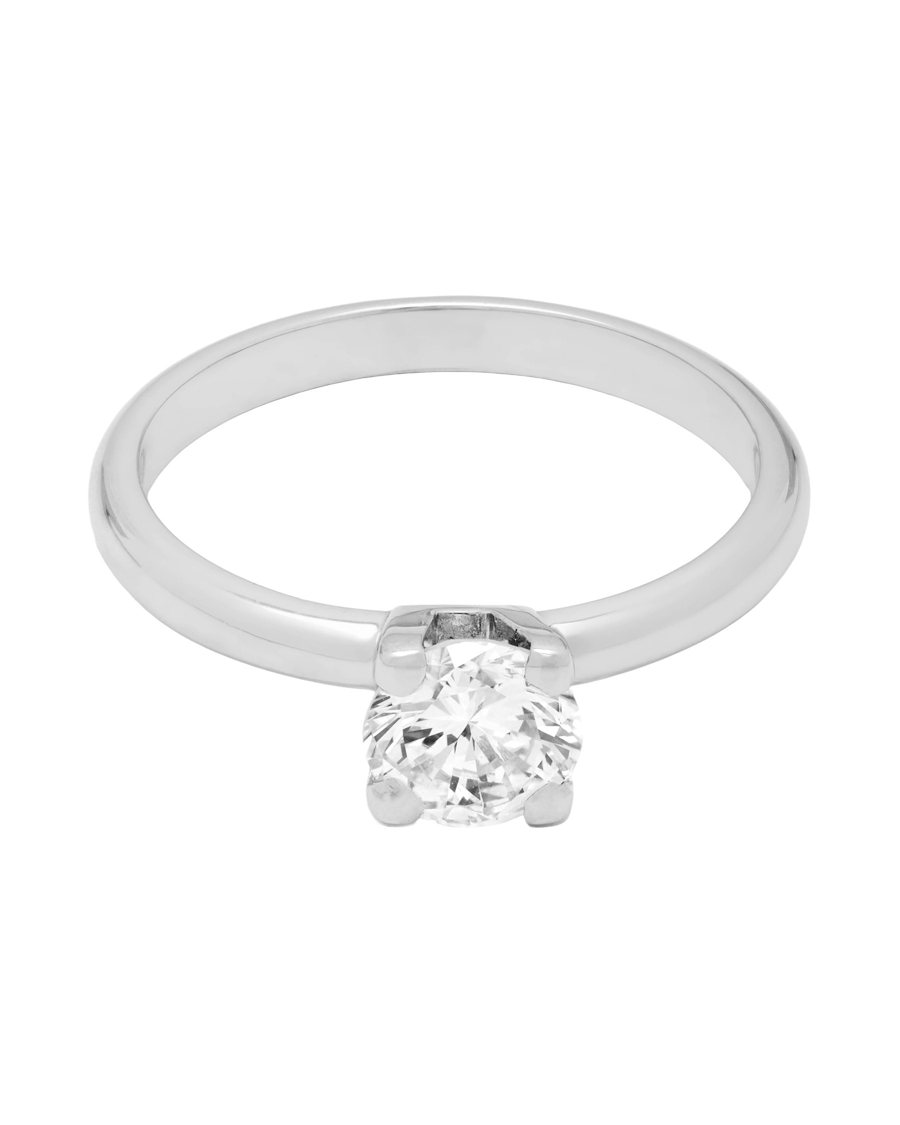 Anello Solitario Anelli Oro Bianco Senza Pietre Anelli Di Metalli