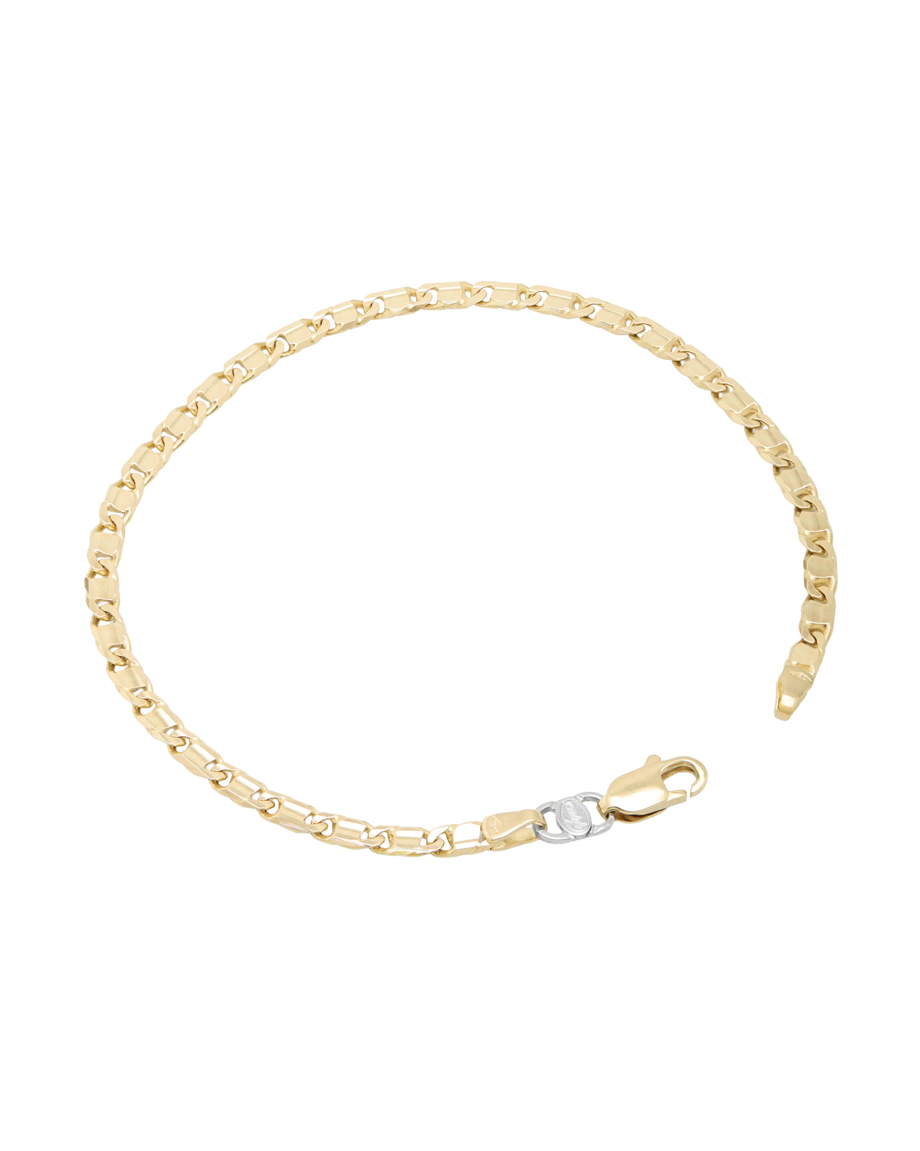 Bracciale maglia pernice piena in oro giallo 18 kt-1