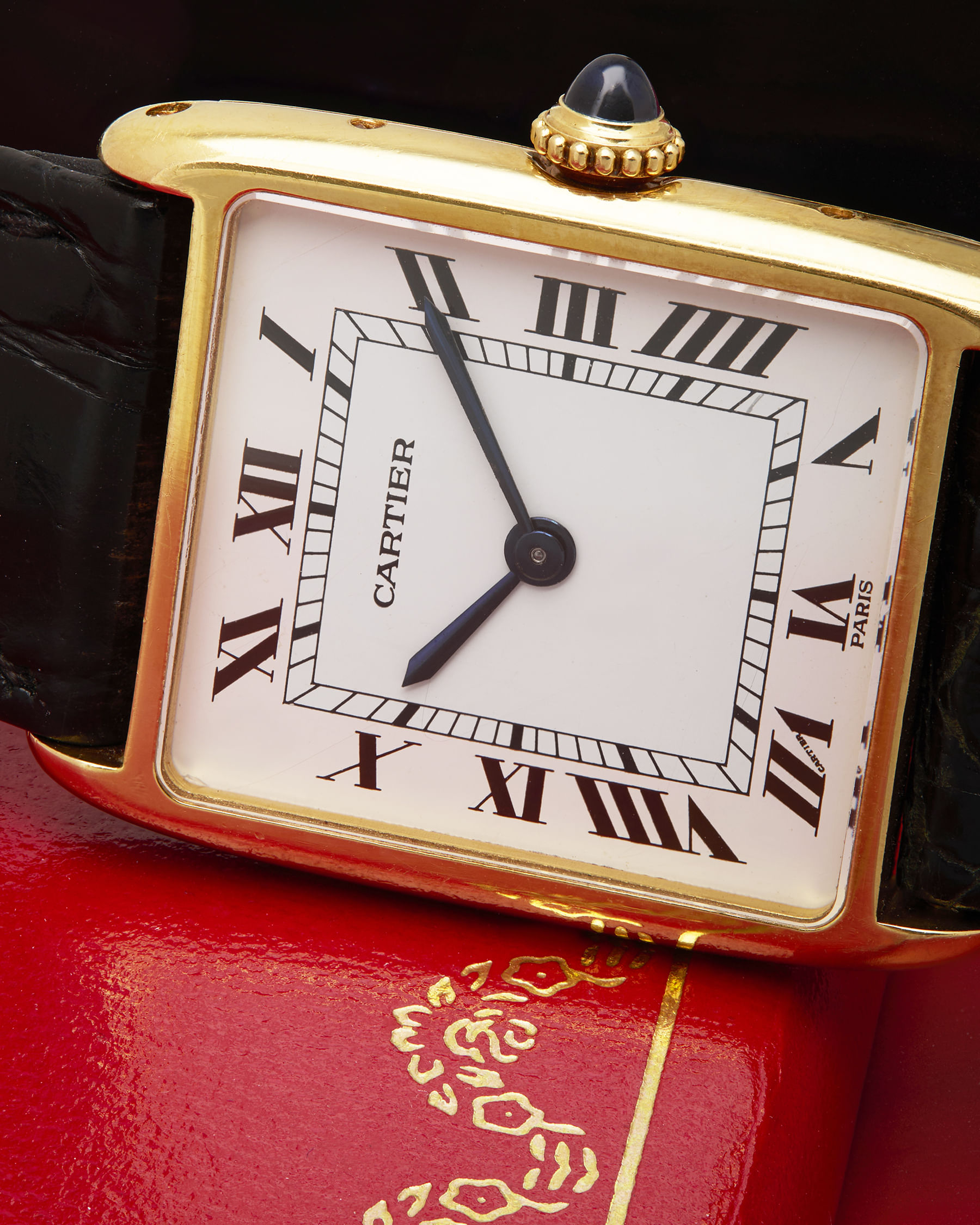 Cartier tank arrondie ultra thin 23 mm ref 96041-12