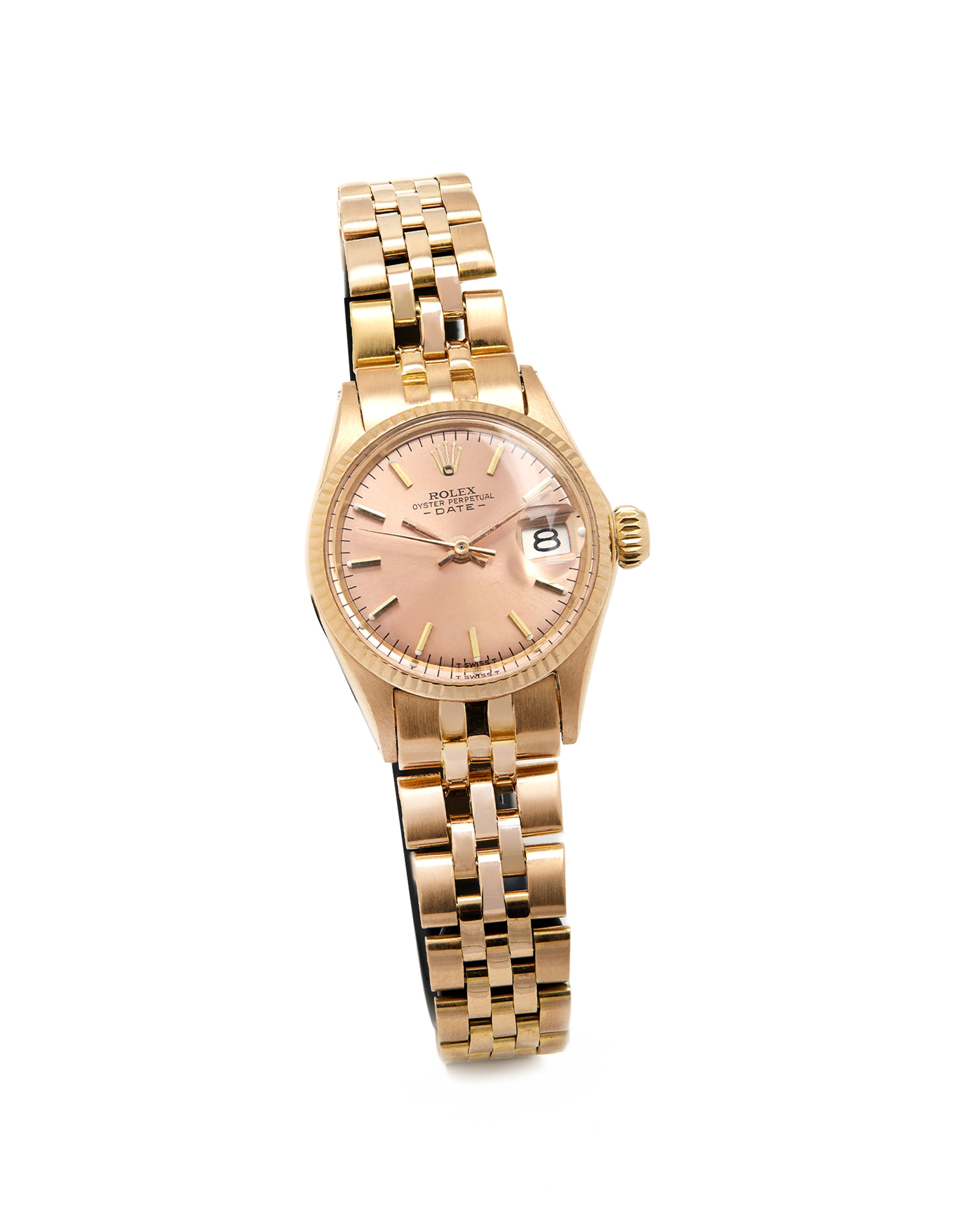 Rolex oster perpetual lady date oro rosa 18 kt 26 mm ref 6517-1