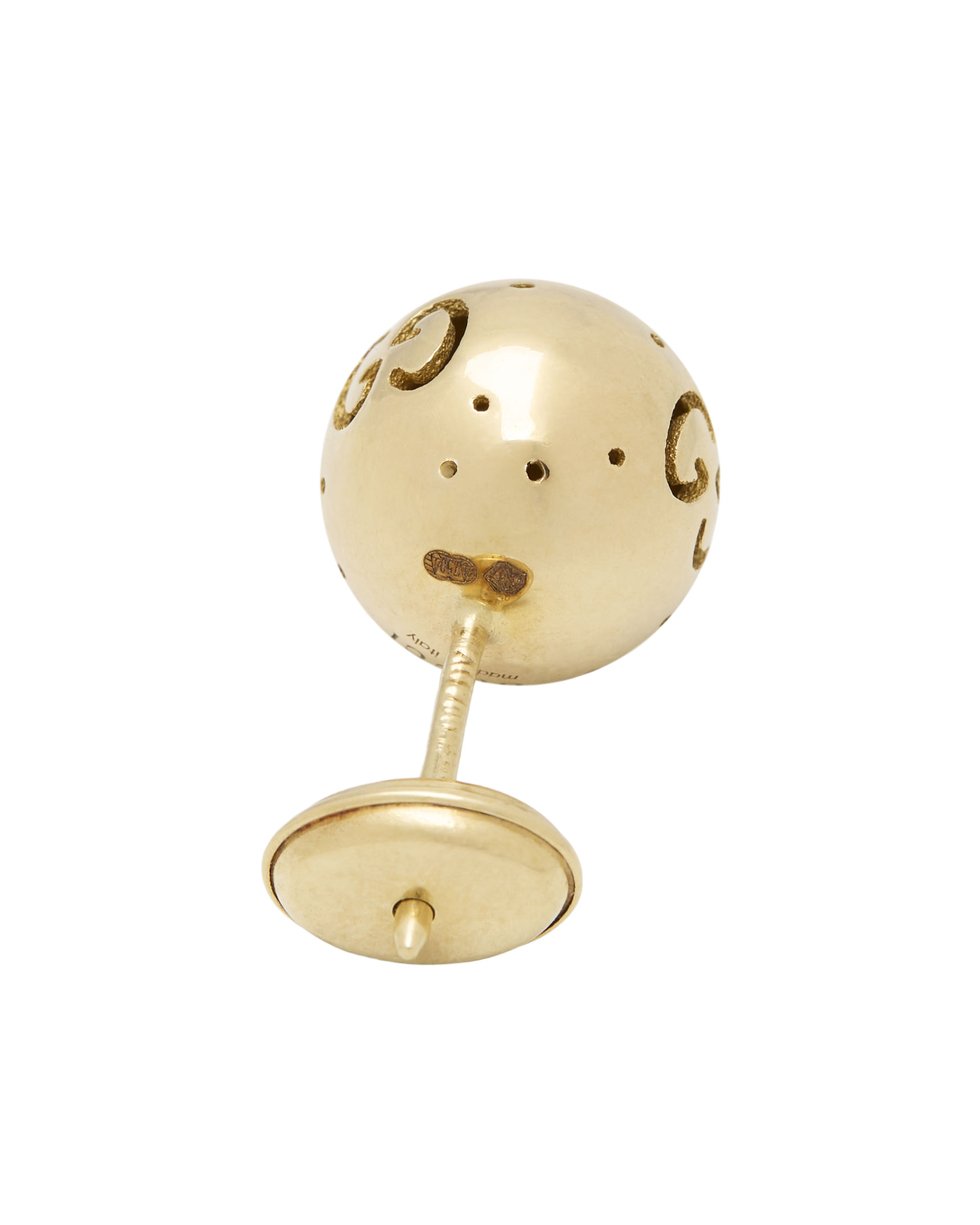Orecchino singolo gucci bold boule oro giallo 18 kt-2
