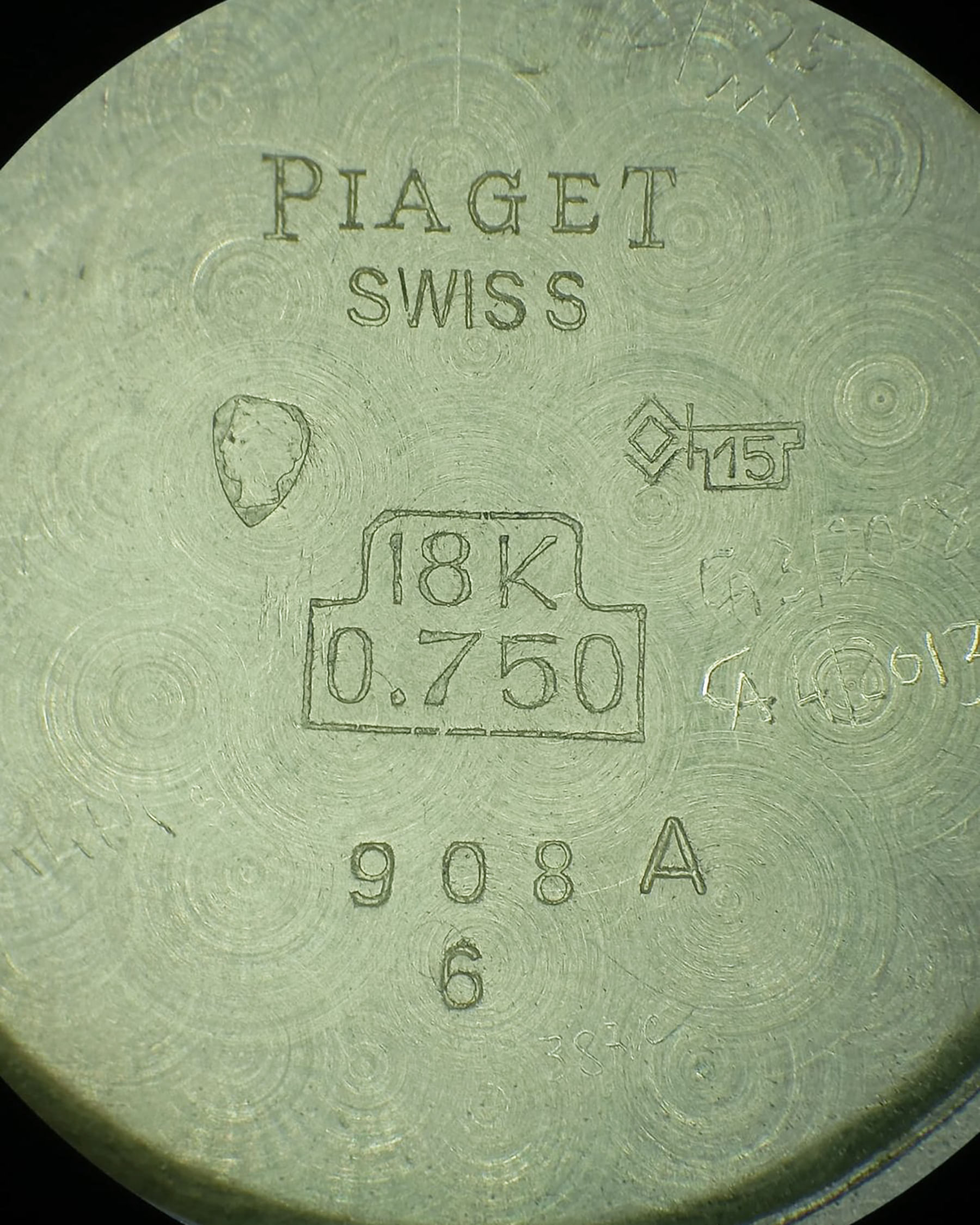 Piaget tank oro giallo 18 kt 23 mm ref 908-8