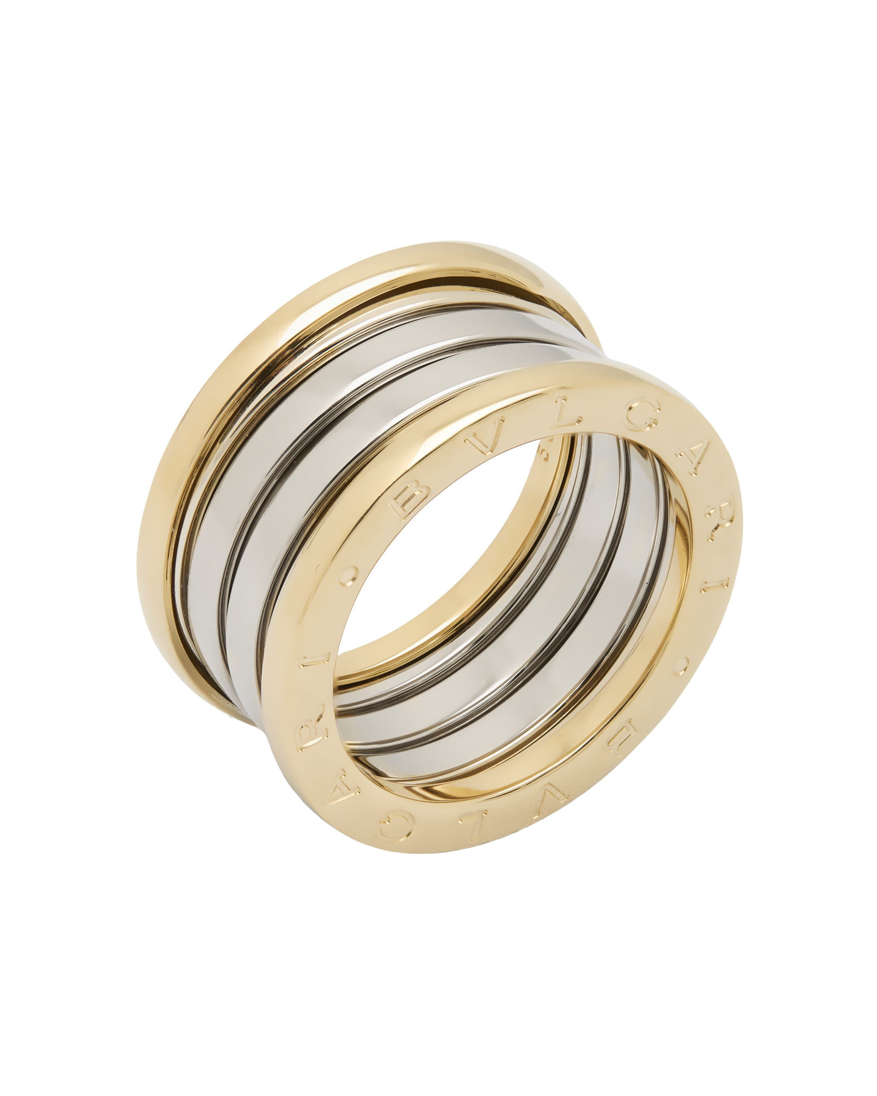 Anello bulgari bzero1 oro bianco e giallo-1
