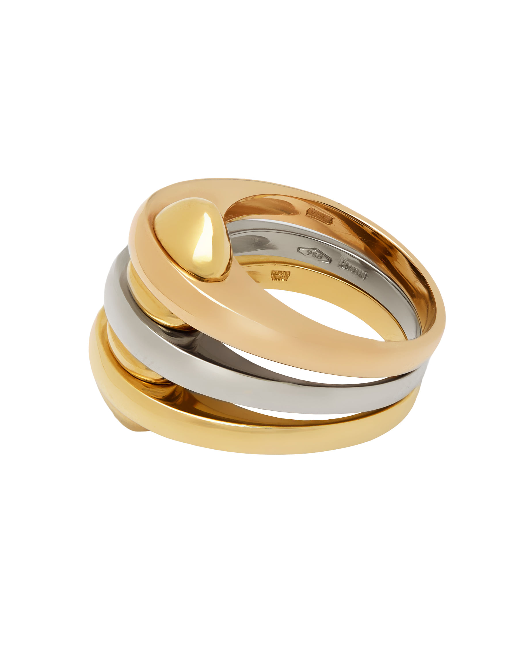 Anello bulgari geometrico 3 ori-2