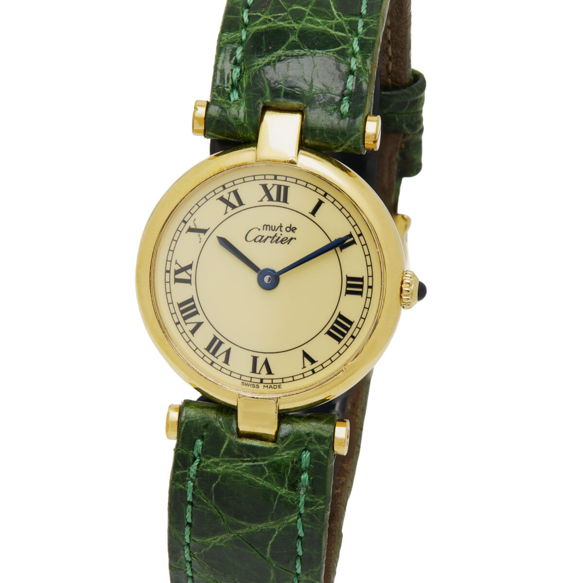 Cartier vermeil must de cartier 24mm quartz ref 1800-1