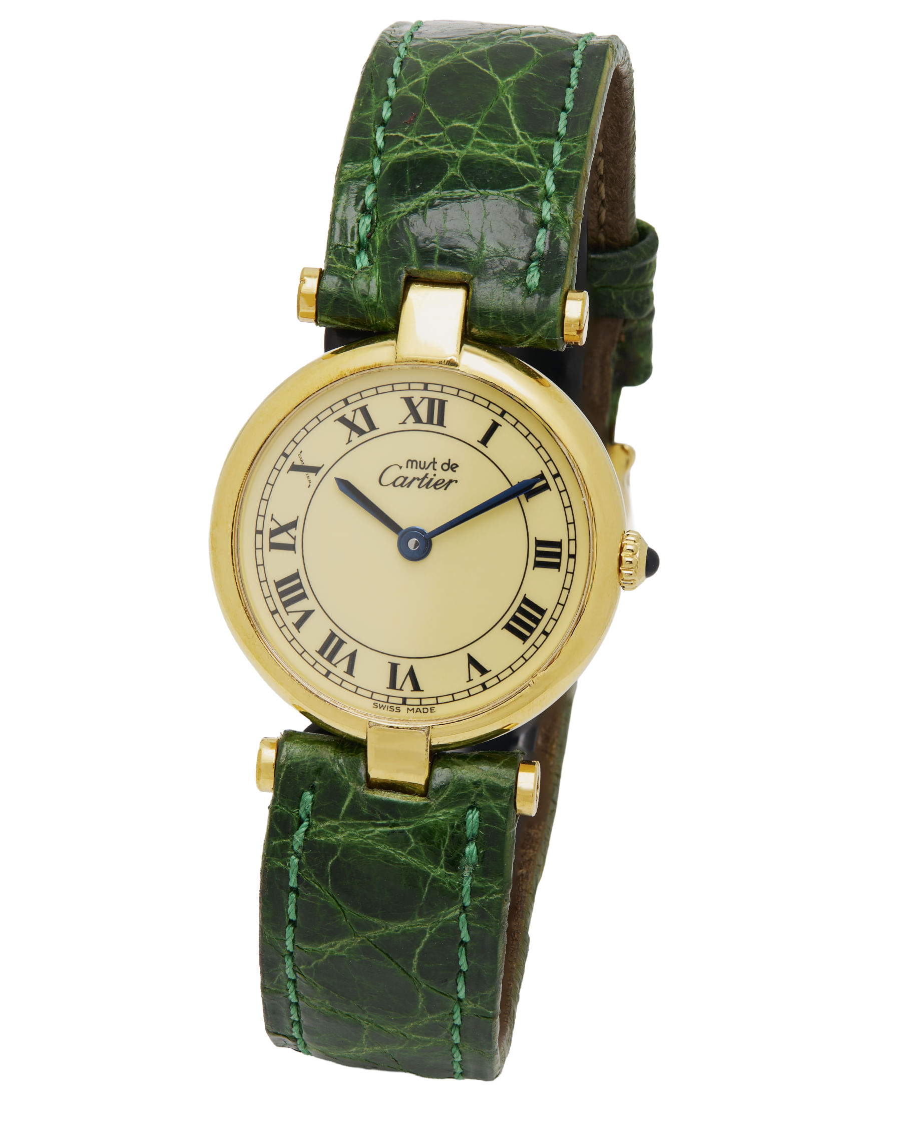 Cartier vermeil must de cartier 24mm quartz ref 1800-1