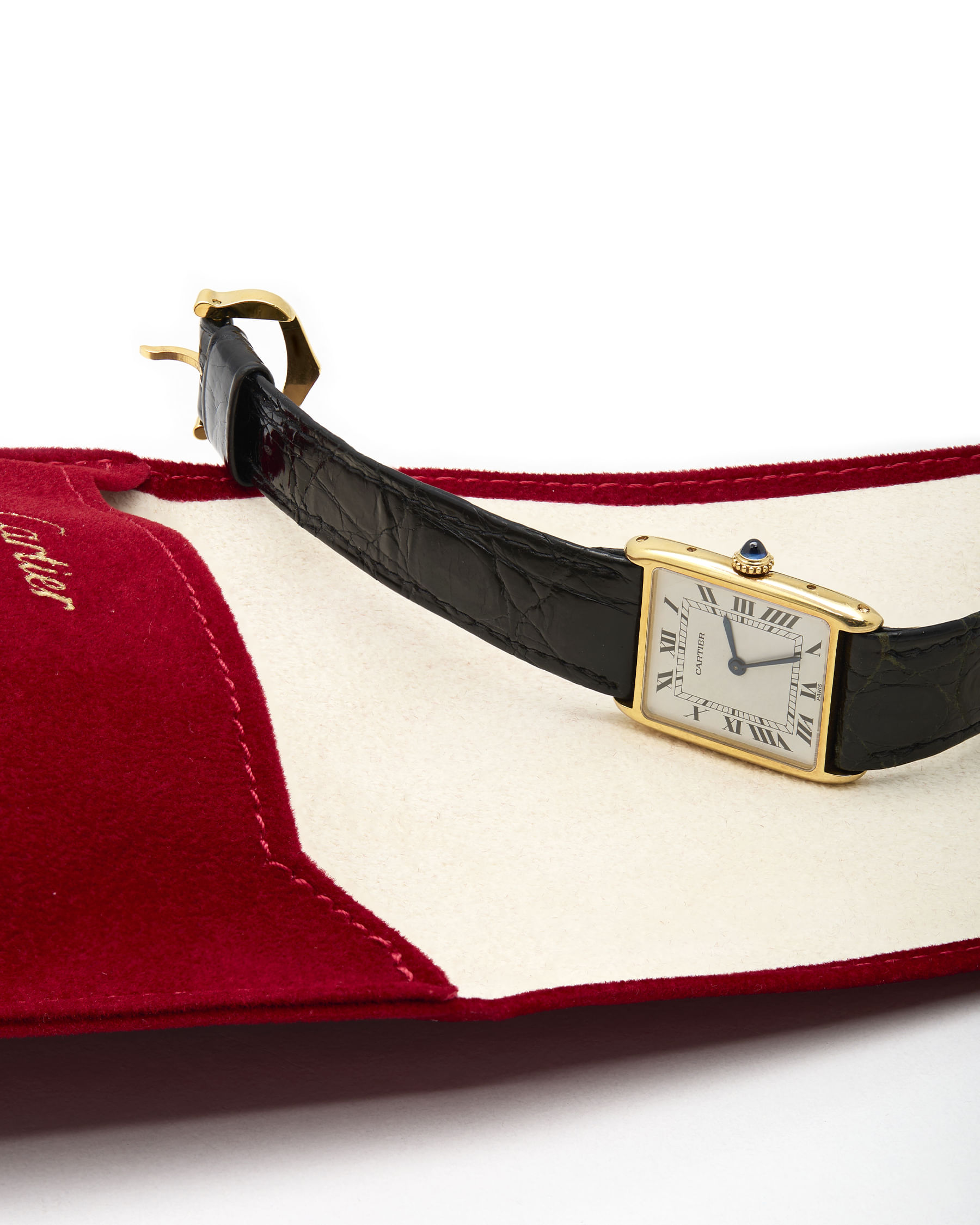 Cartier tank arrondie ultra thin 23 mm ref 96041-7