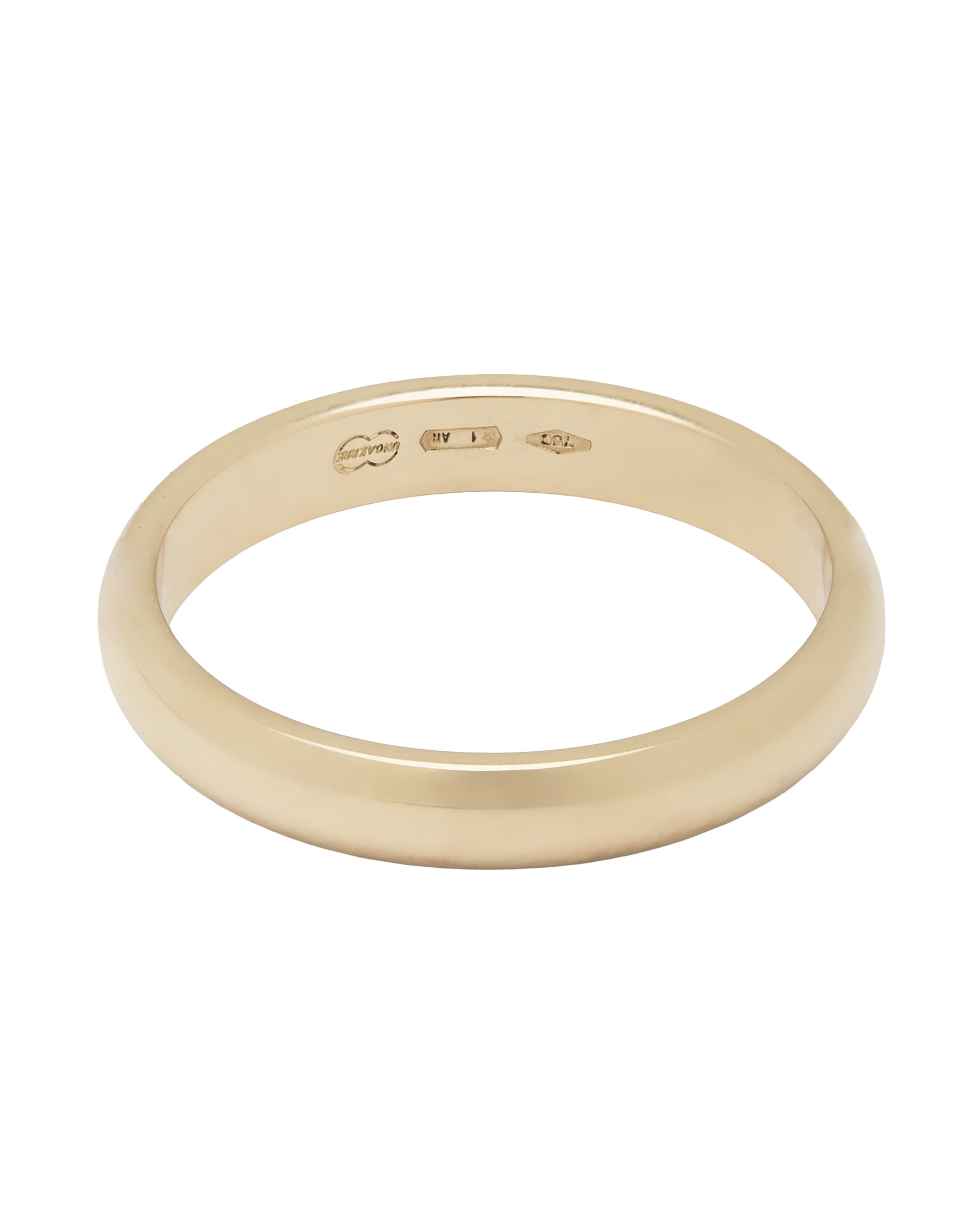 Fede classica in oro giallo da 3 mm-1