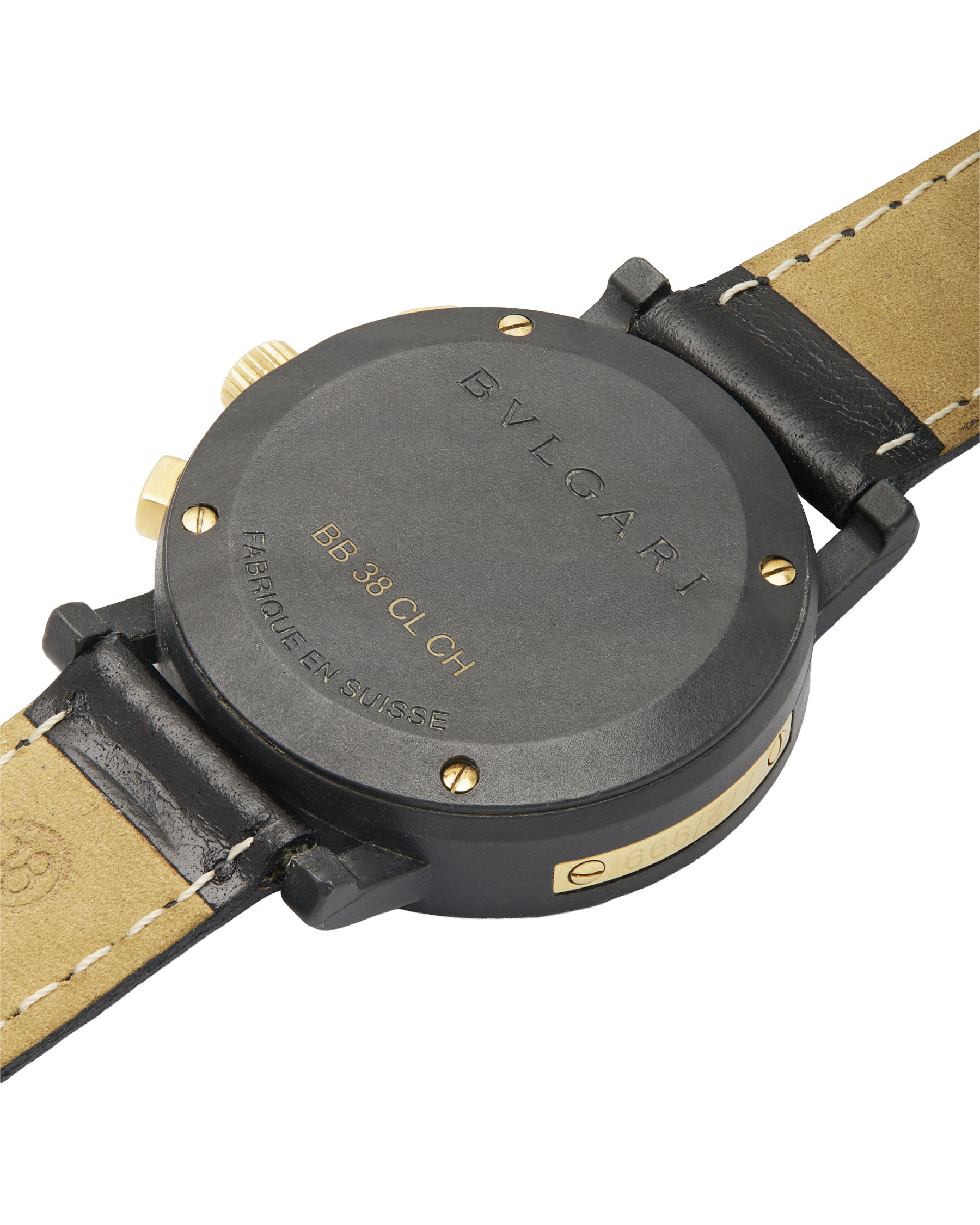 Bulgari bulgari carbongold st.moritz ref bb 38 cl ch-4