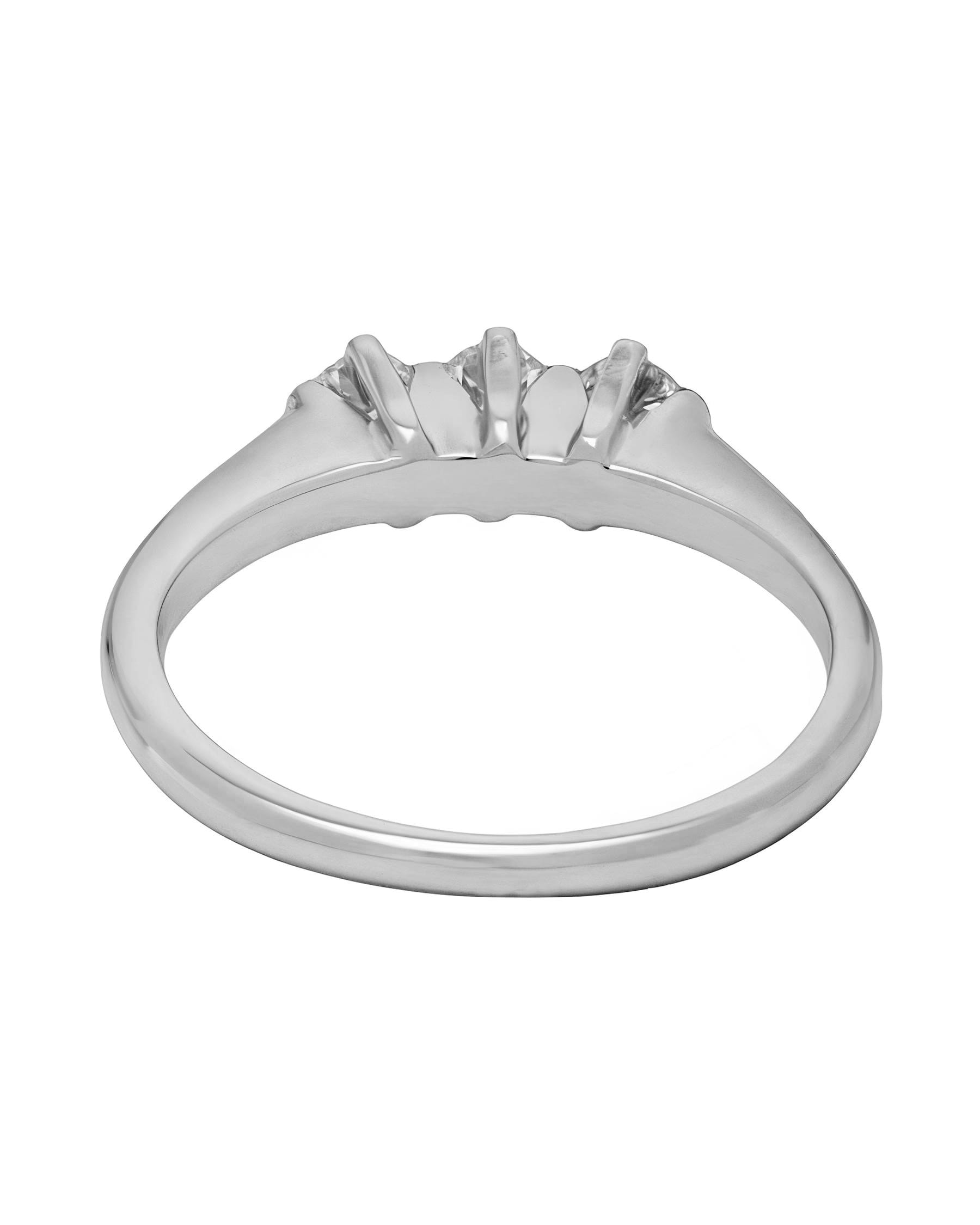 Anello trilogy con diamanti 0,30ct-3