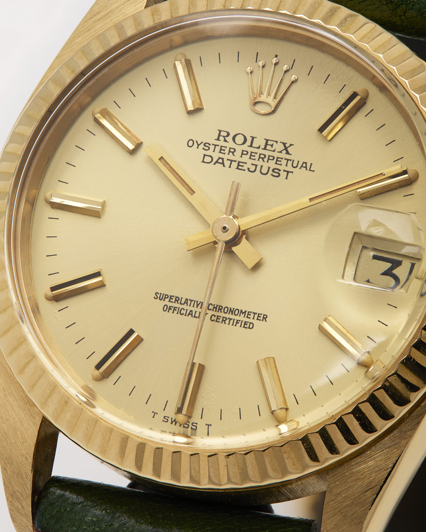 Rolex datejust 31mm medio gold ref 6827-2