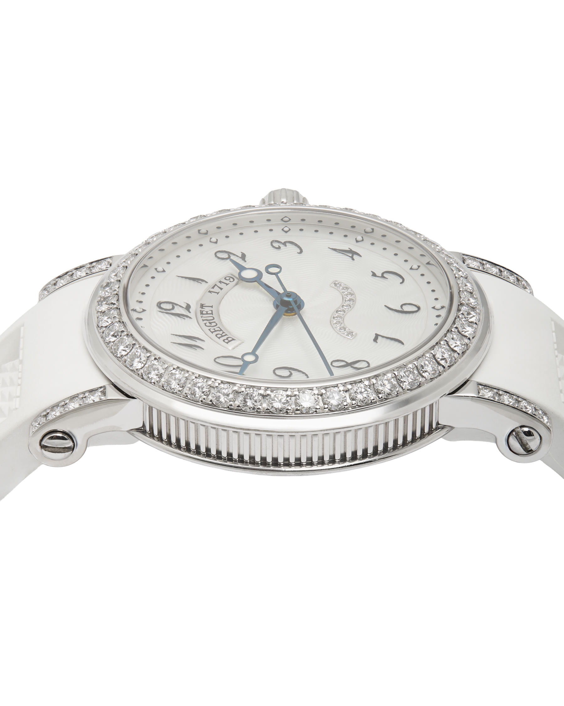Orologio breguet mariner lady ref 8818 white gold diamonds automatic 30mm-2