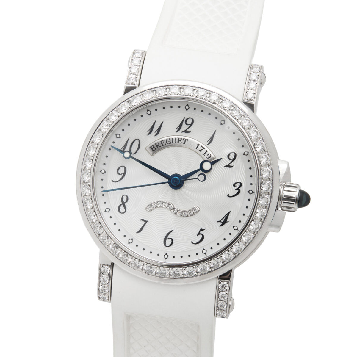 Orologio breguet mariner lady ref 8818 white gold diamonds automatic 30mm-1