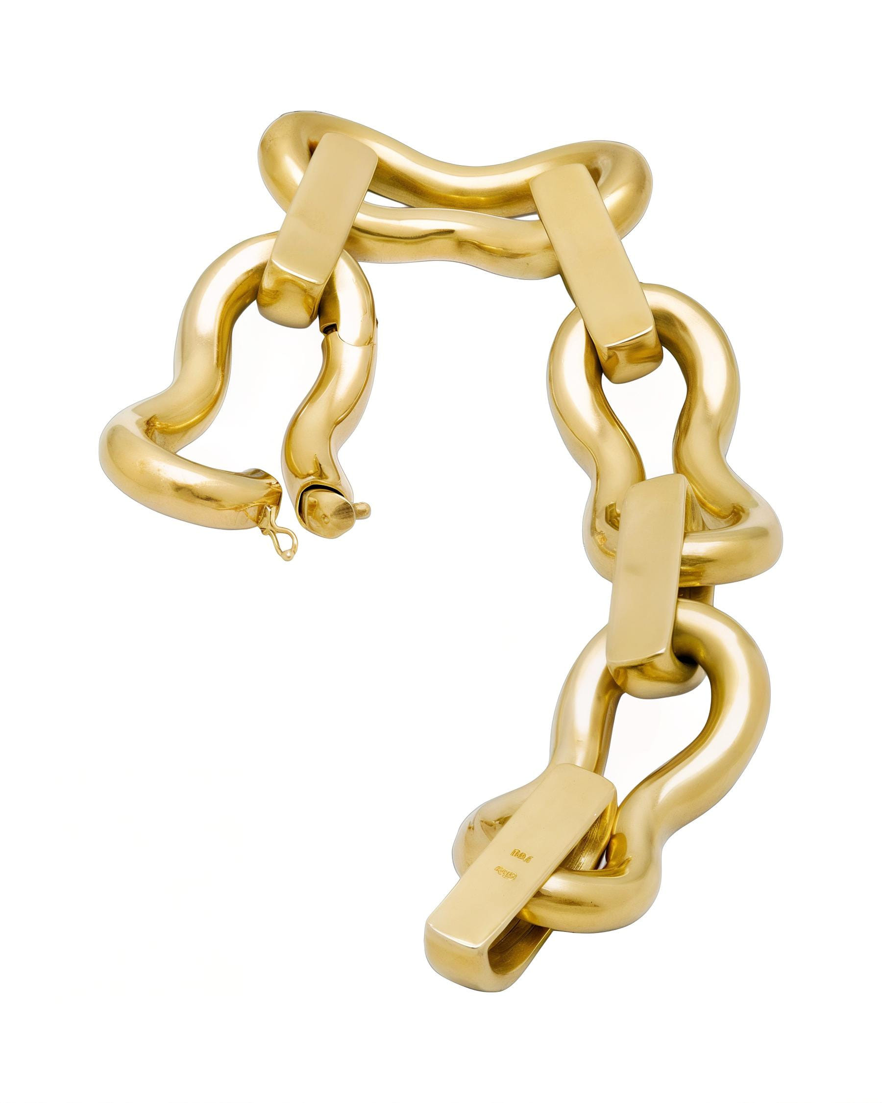 Bracciale in oro giallo e bianco giorgio poesi-3