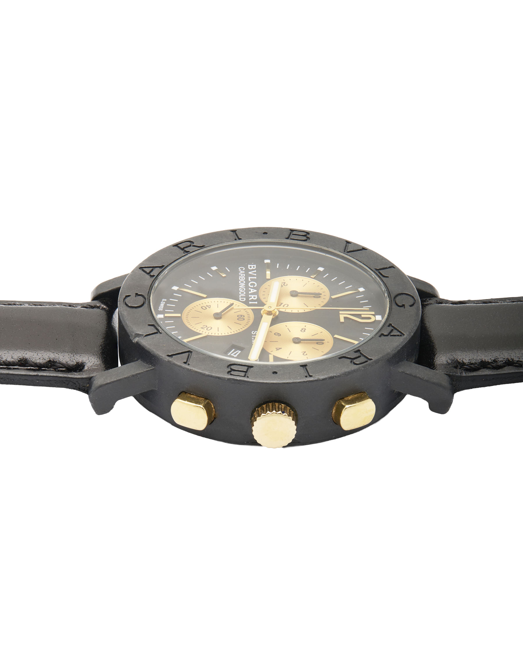 Bulgari bulgari carbongold st.moritz ref bb 38 cl ch-3