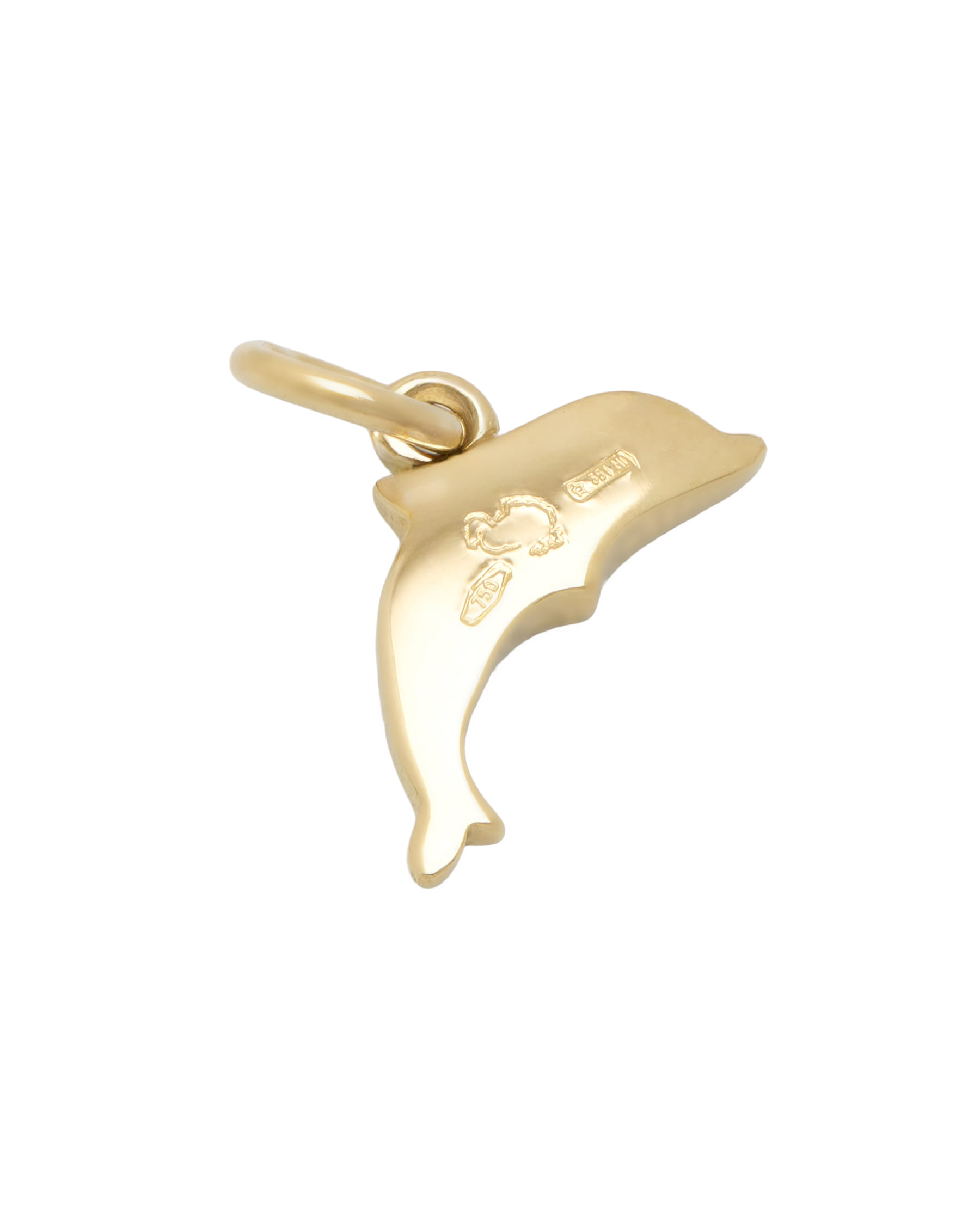 Ciondolo dodo delfino in oro giallo 18 kt-2