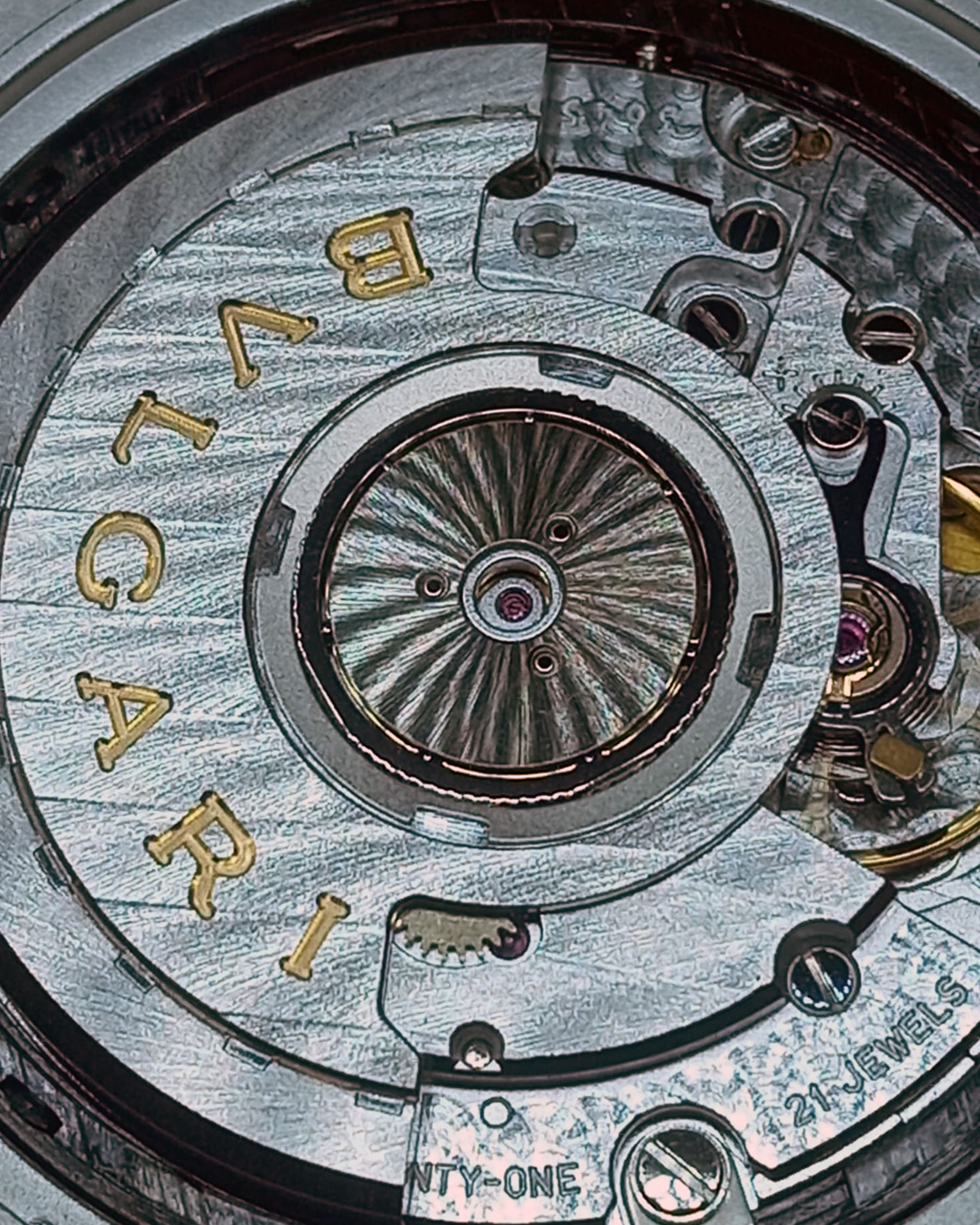 Bulgari diagono alluminum automatic ref al 38 ta-9