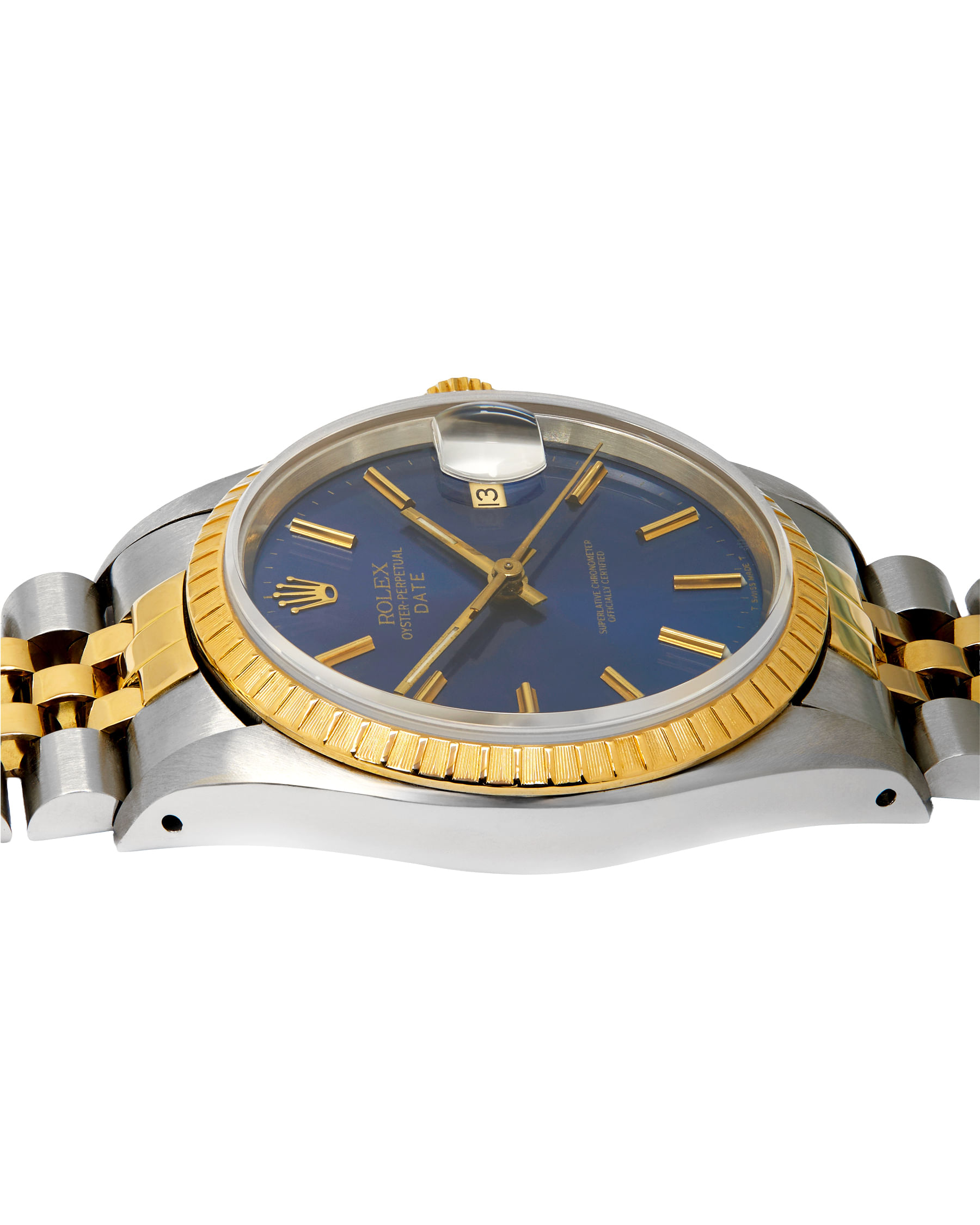 Rolex oyster perpetual date automatic steel gold 34mm ref 15223-3
