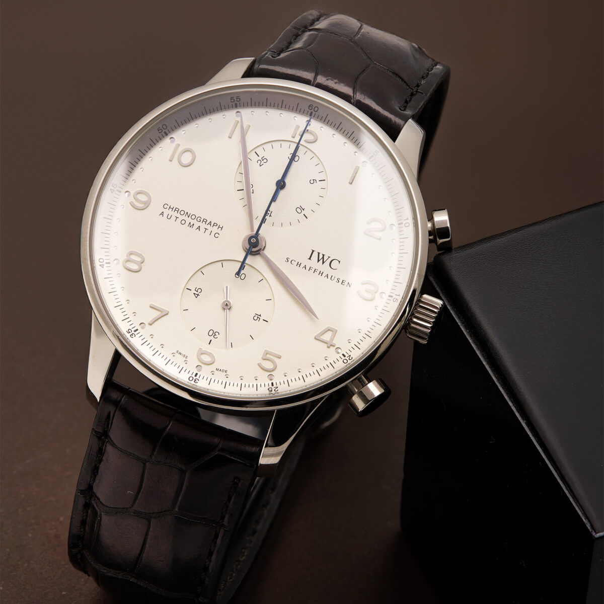 Iwc portuguese chronograph automatic white gold 41 mm ref 3714-1