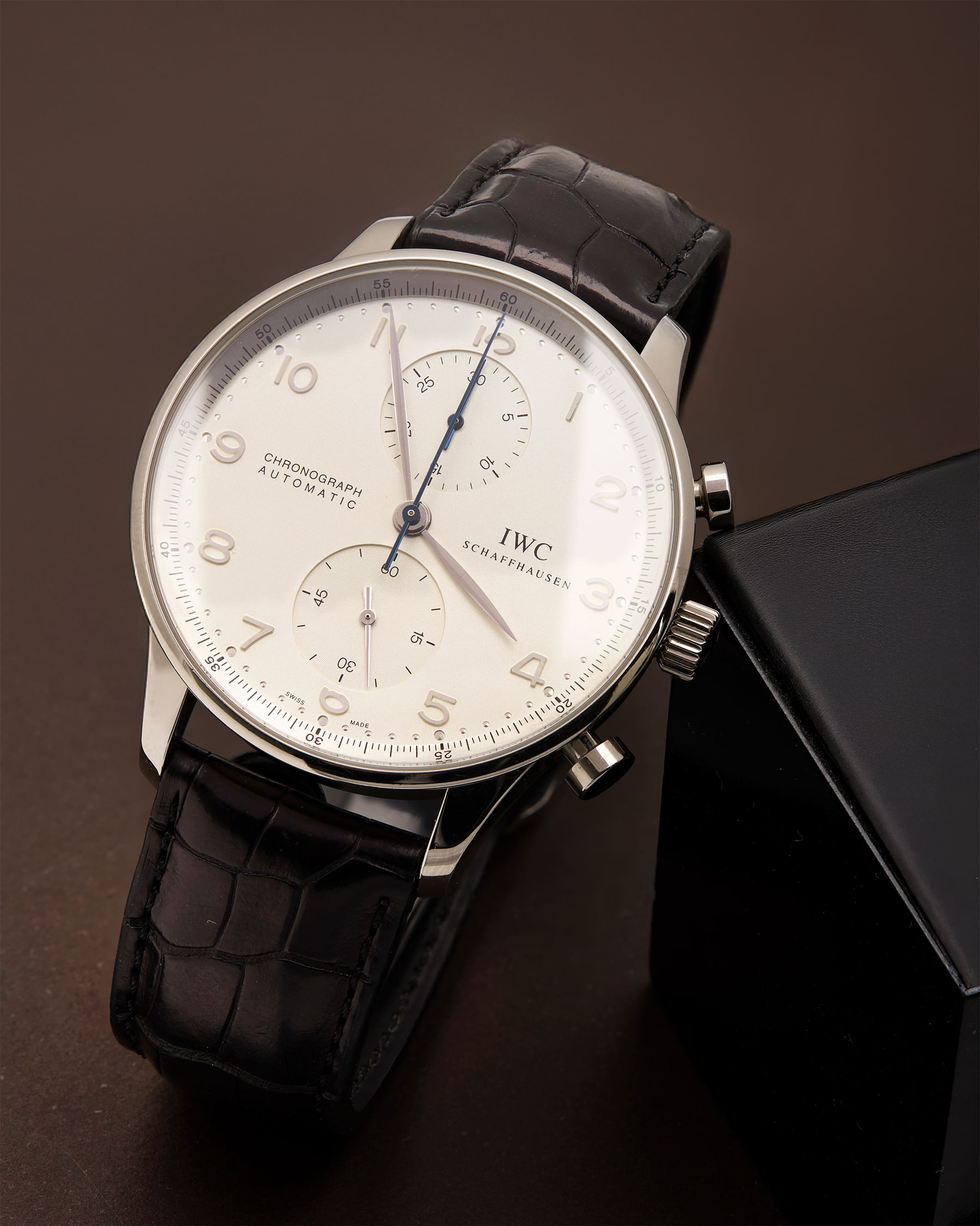Iwc portuguese chronograph automatic white gold 41 mm ref 3714-1