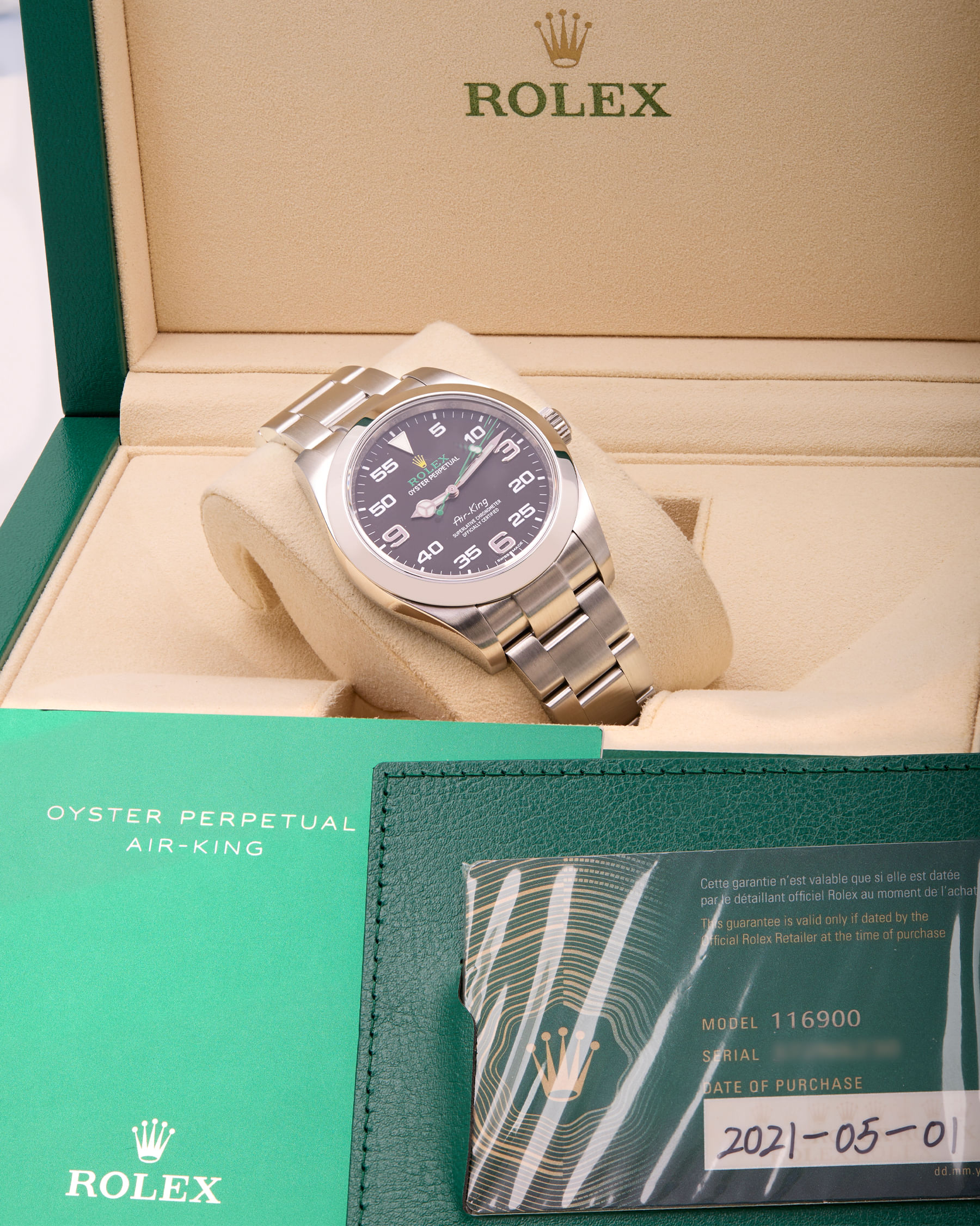 Rolex air king ref 116900 full set-6