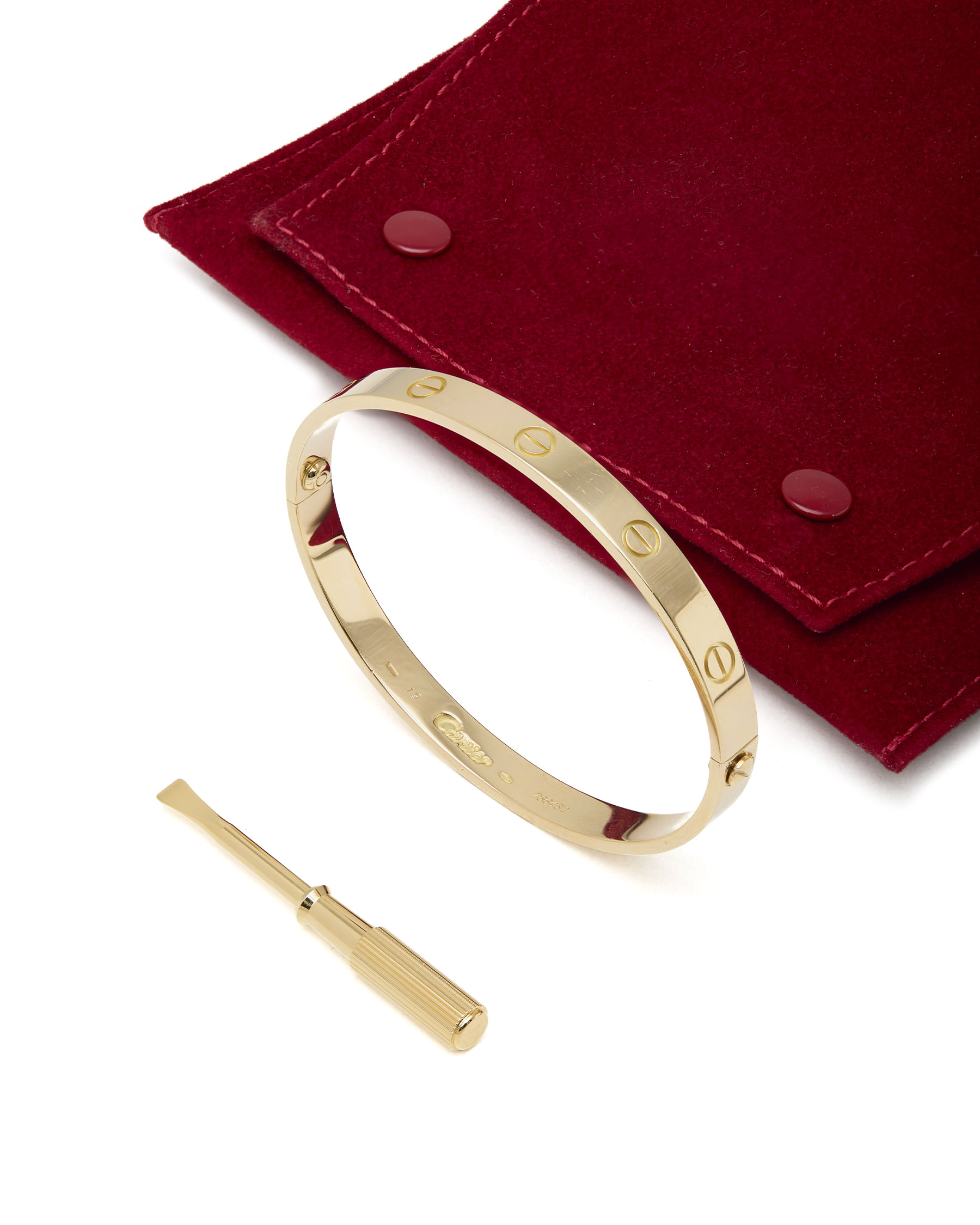 Bracciale cartier love oro giallo larghezza 6,1mm-2