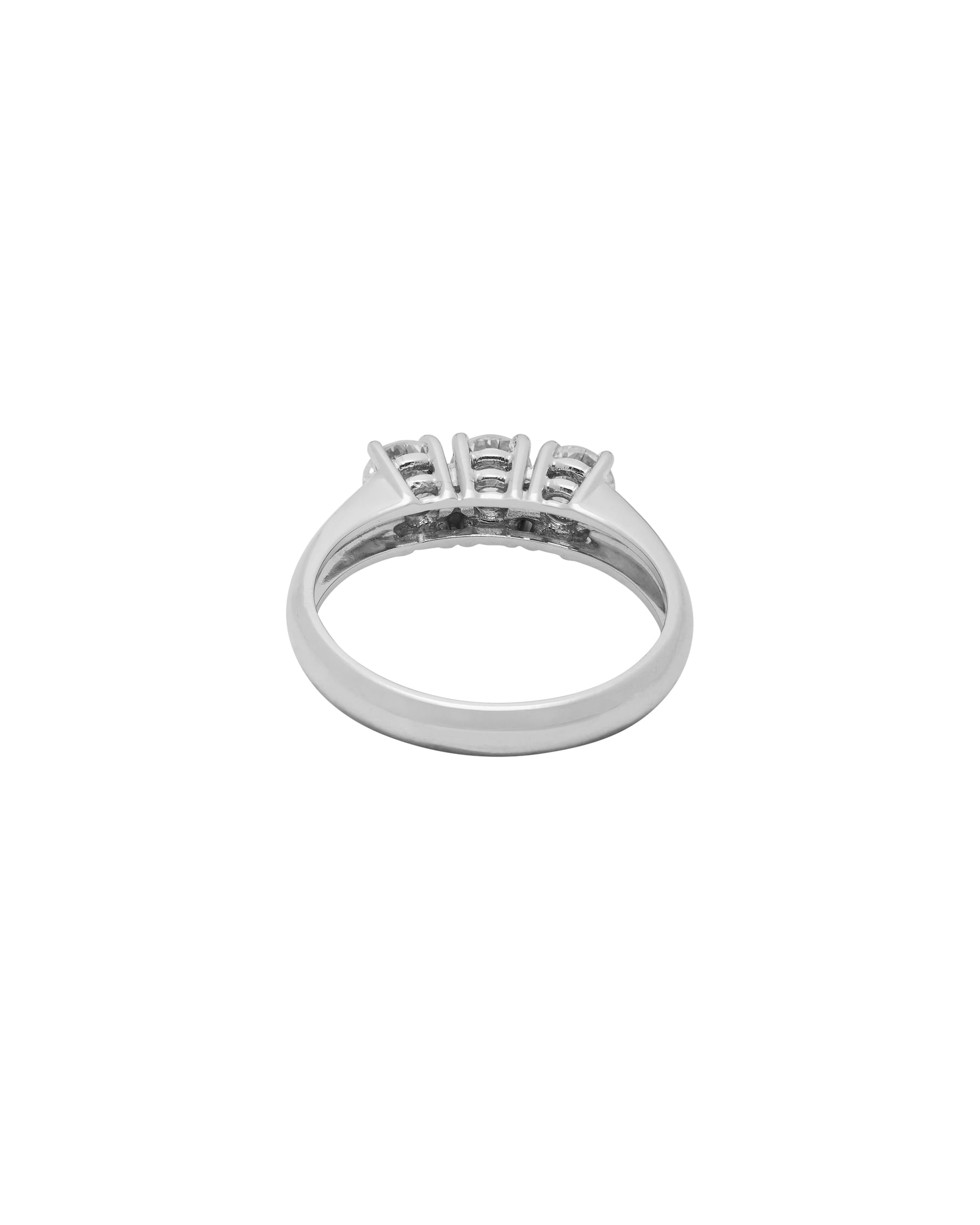 Anello trilogy in oro con diamanti 0,90 ct-3