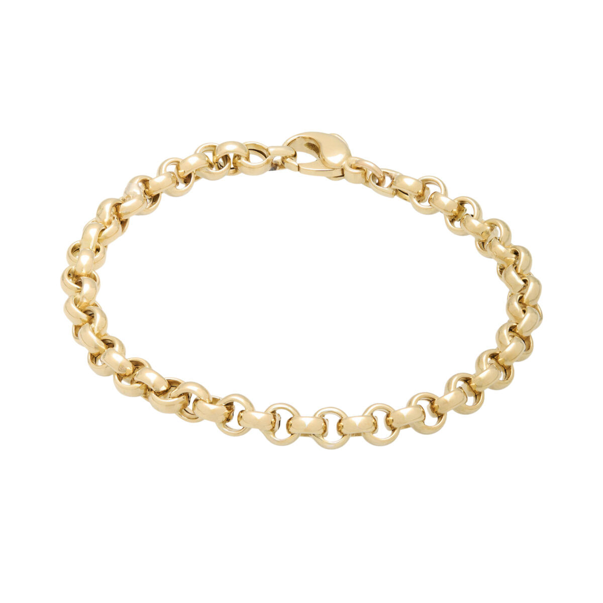 Bracciale maglia tonda in oro giallo 18 kt-1