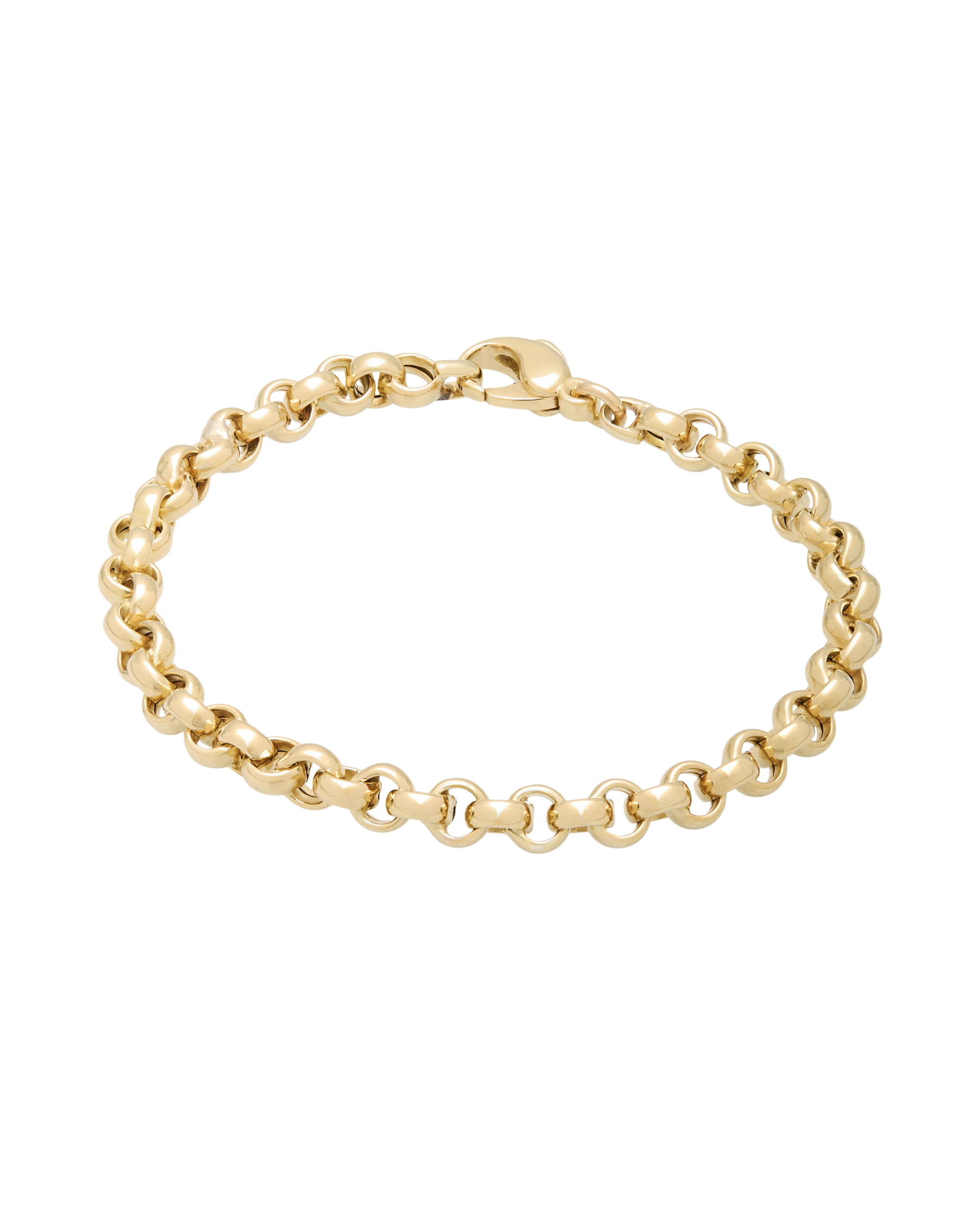 Bracciale maglia tonda in oro giallo 18 kt-1