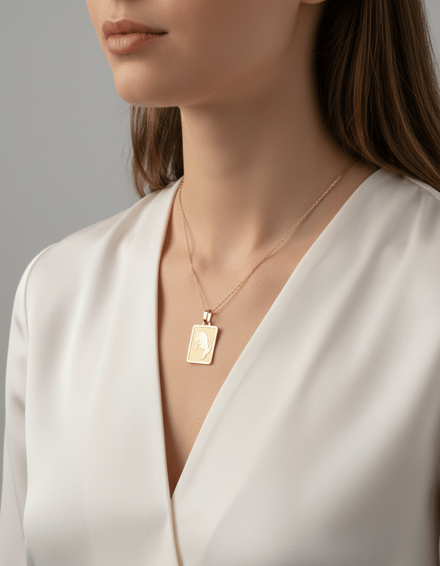 Ciondolo segno zodiacale toro in oro giallo-3