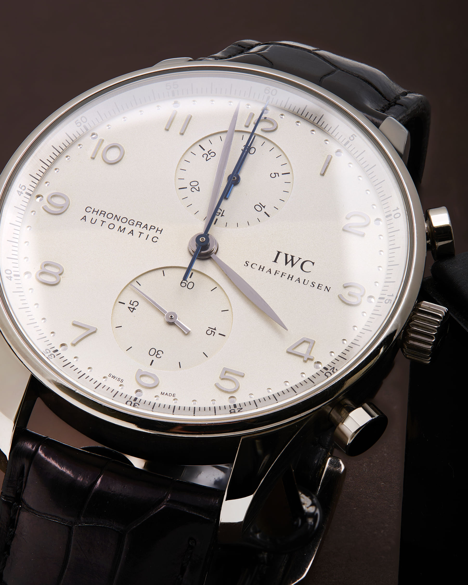 Iwc portuguese chronograph automatic white gold 41 mm ref 3714-2