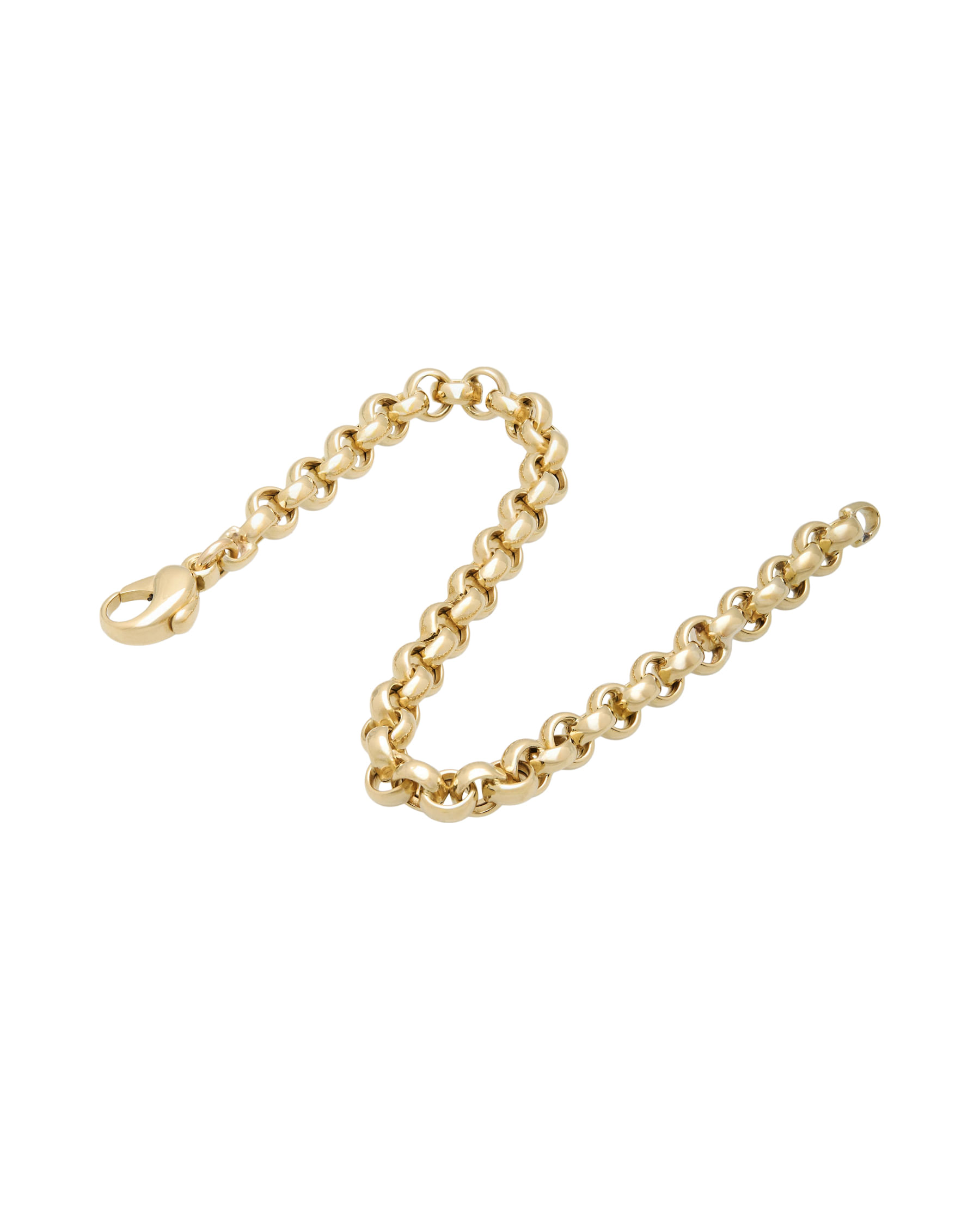 Bracciale maglia tonda in oro giallo 18 kt-2