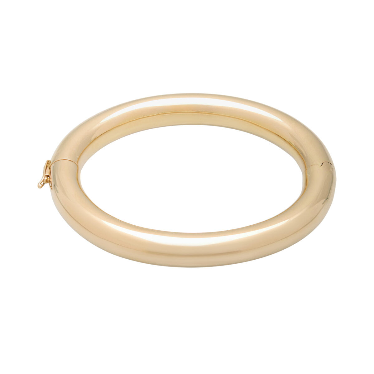 Bracciale rigido tubolare in oro rosa 18 kt-1