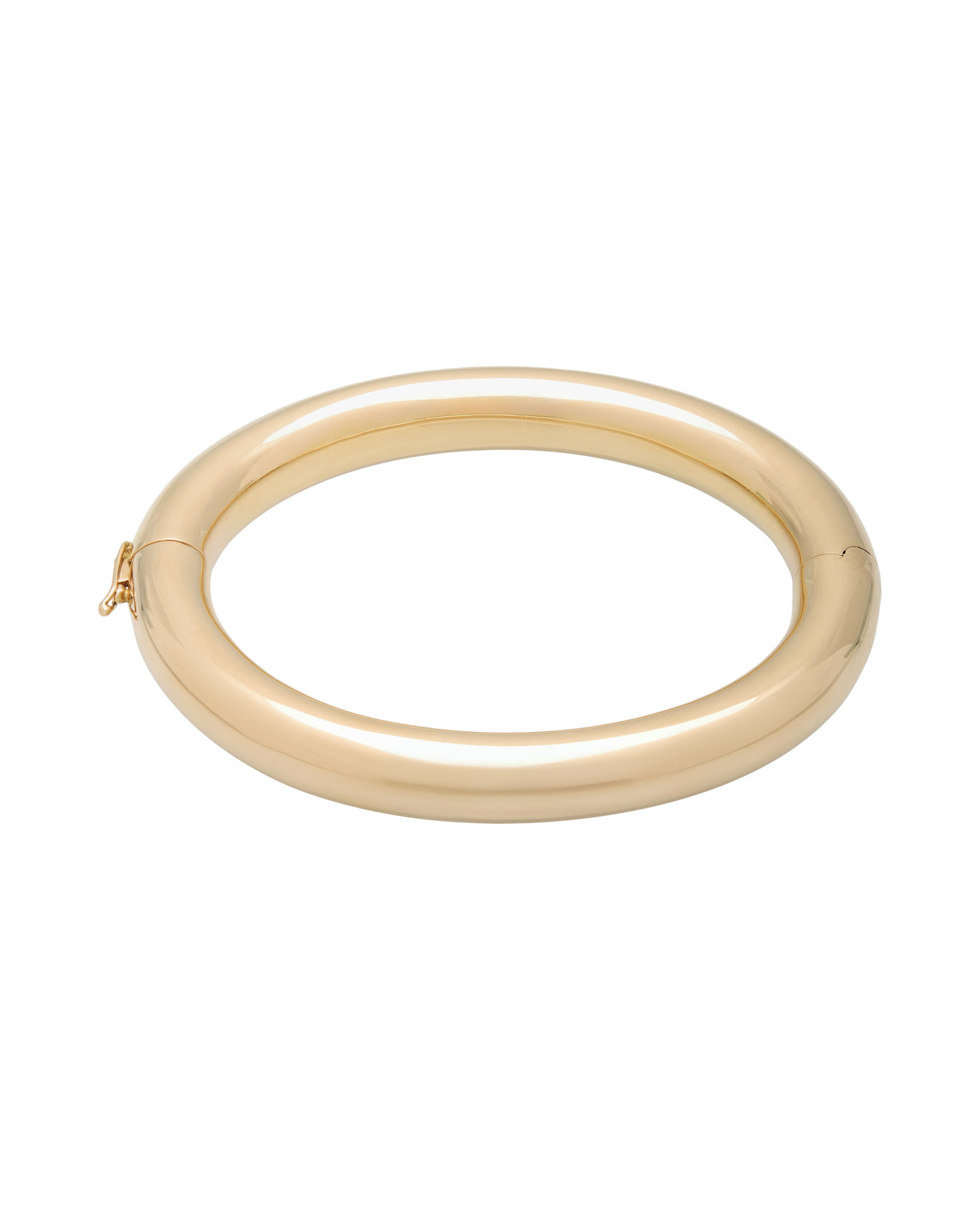 Bracciale rigido tubolare in oro rosa 18 kt-1