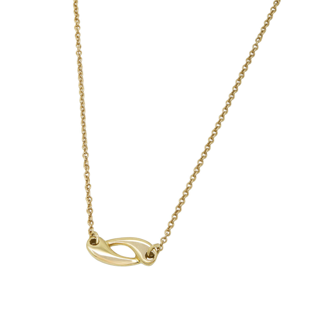 Collana con ciondolo pesci in oro giallo-1