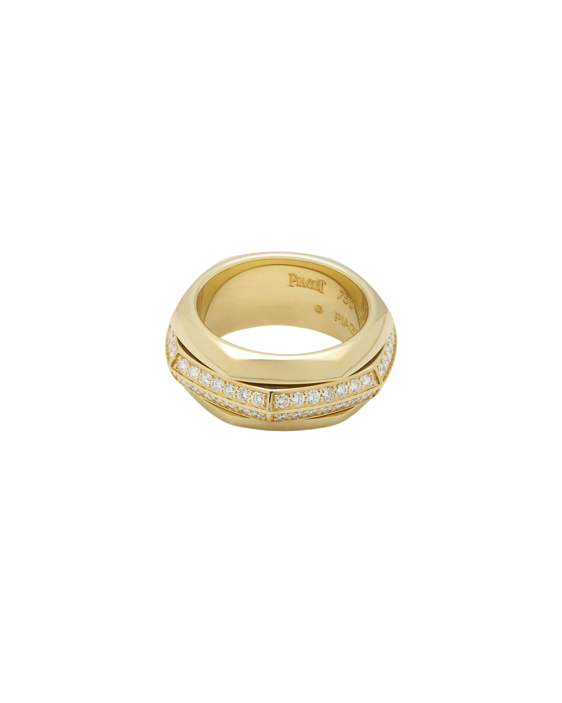Anello piaget possession in oro giallo e diamanti-2