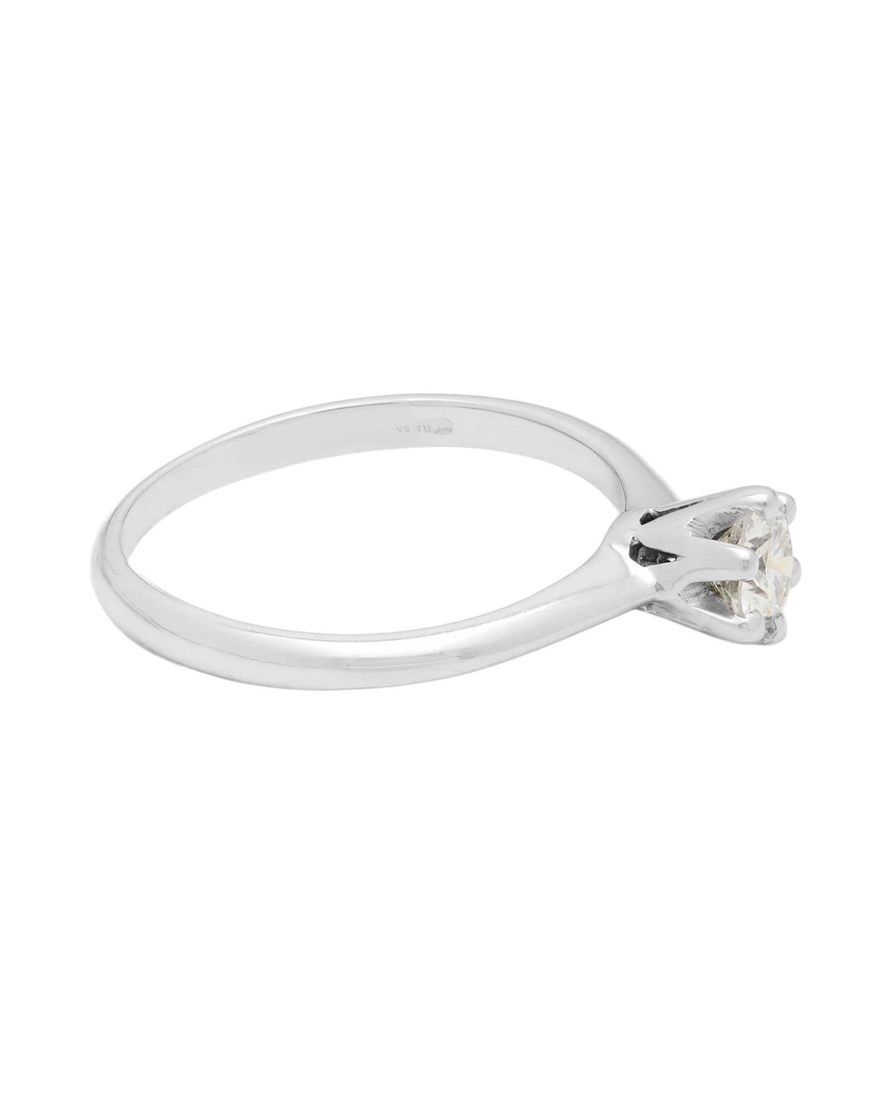 Anello solitario modello tiffany con diamante 0,32-2