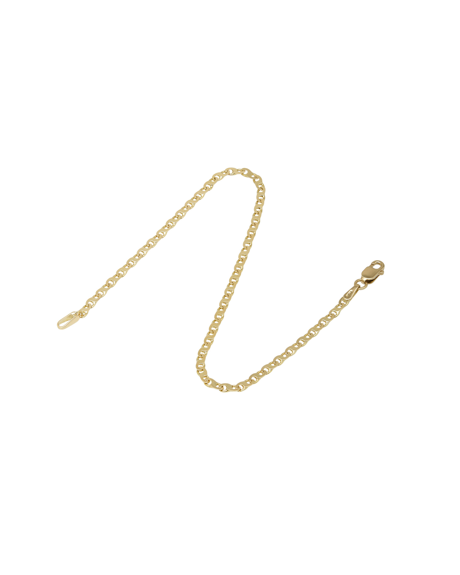 Bracciale maglia otto mini in oro giallo-2