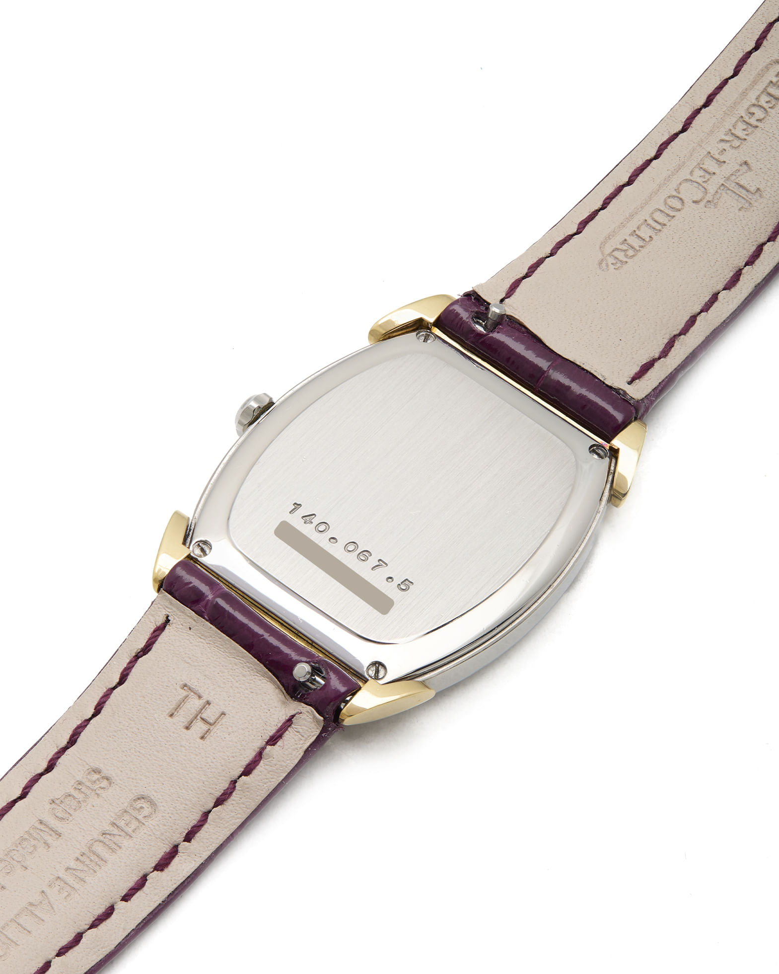 Jaeger-lecoultre tonneau 25 mm quartz stell & gold ref 140.067.5-5