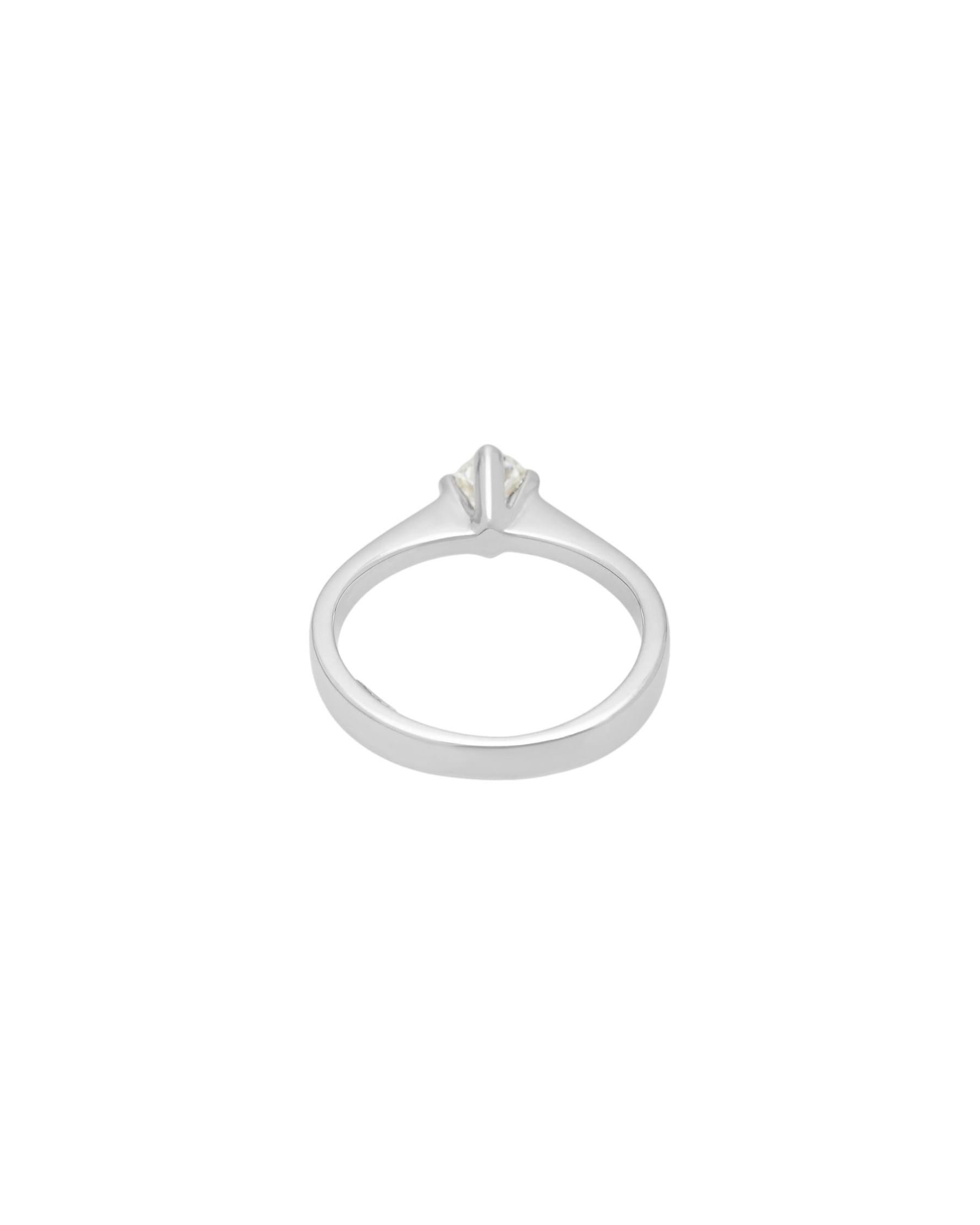 Anello solitario recarlo con diamante 0,18 ct-3