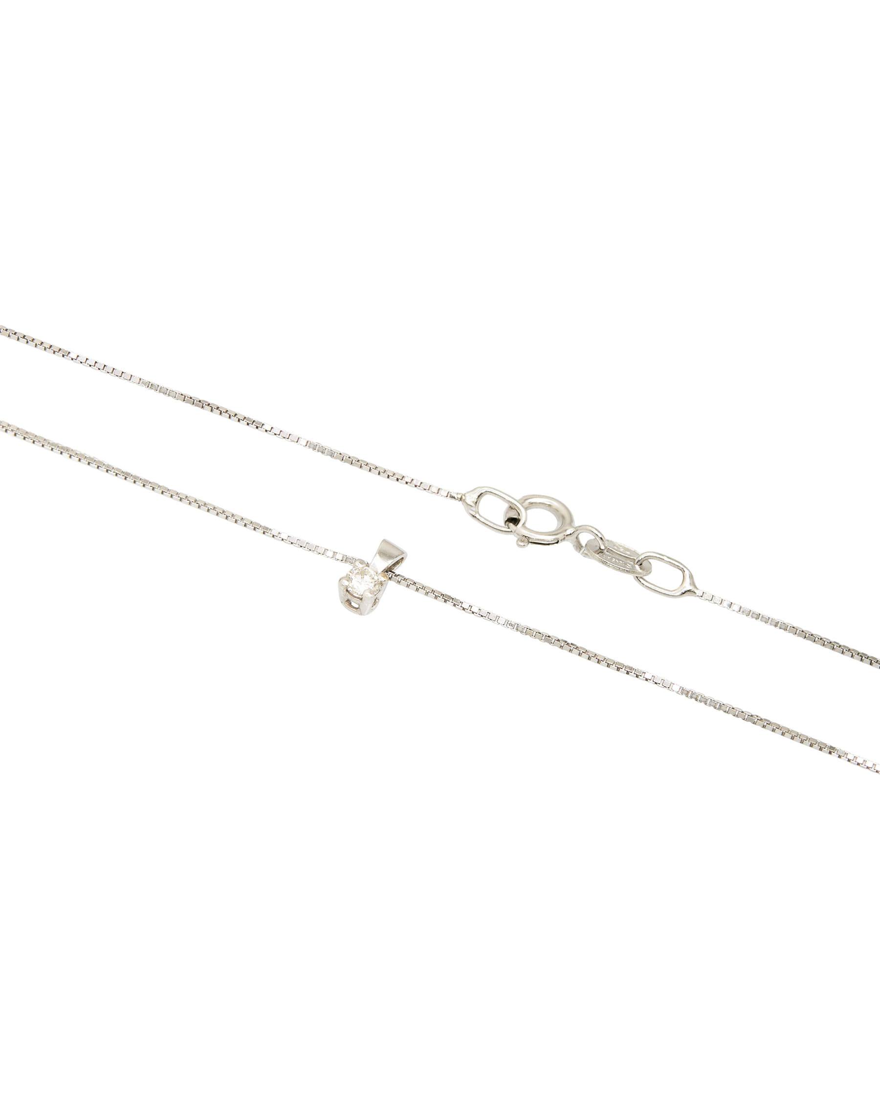 Collana punto luce 0,04 ct-2